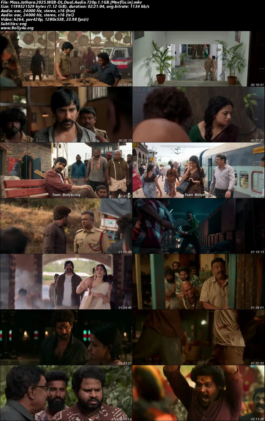 Mass Jathara 2025 WEB-DL UNCUT Hindi Dual Audio ORG Full Movie Download 1080p  720p  480p