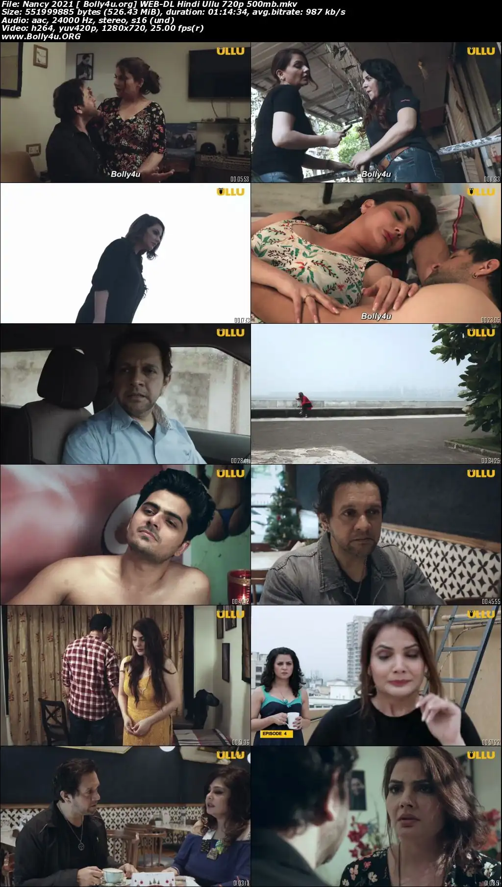 Nancy 2021 WEB-DL 500Mb Hindi ULLU 720p Download