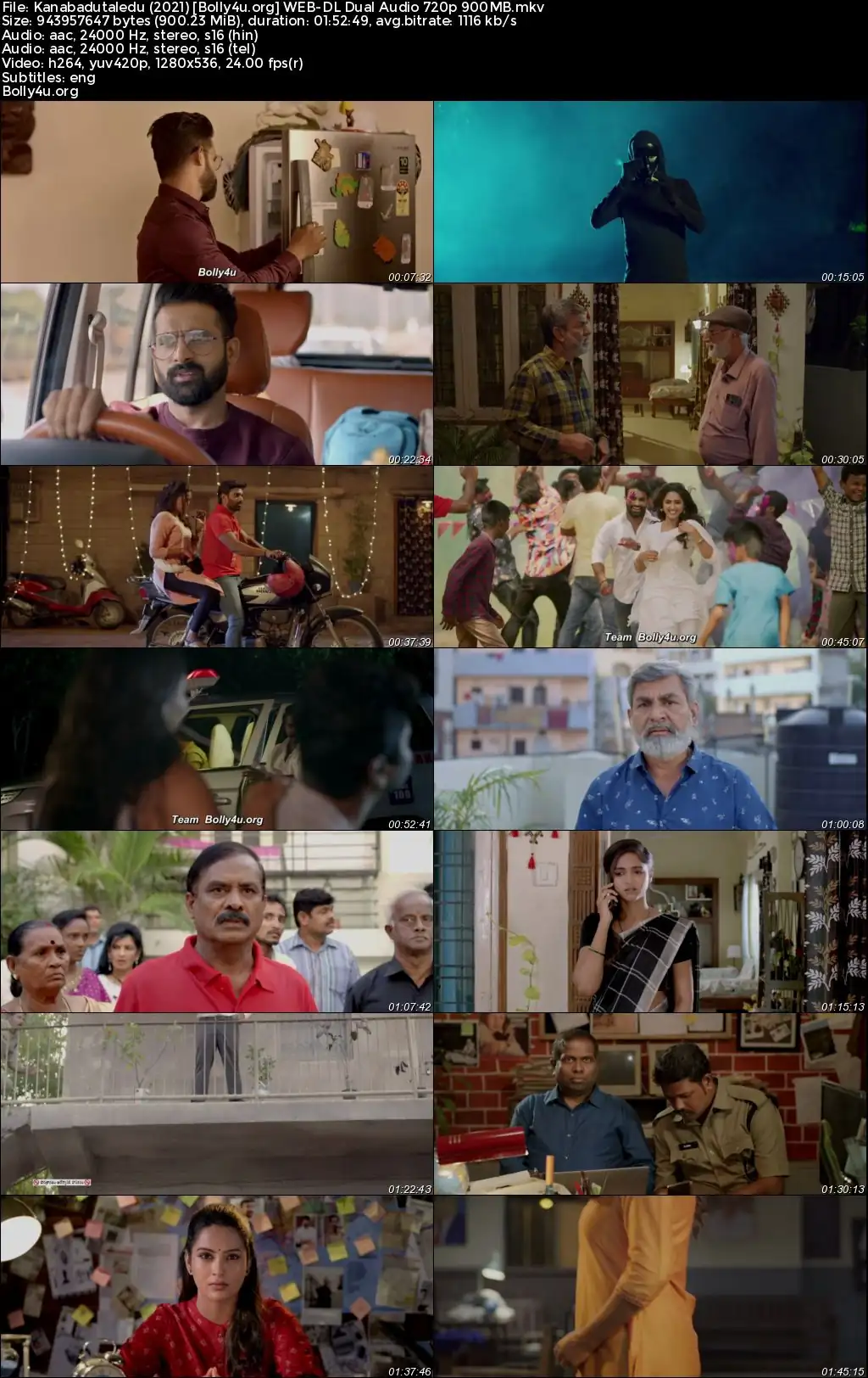Kanabadutaledu 2021 WEB-DL Hindi Dual Audio ORG Full Movie Download 1080p  720p  480p