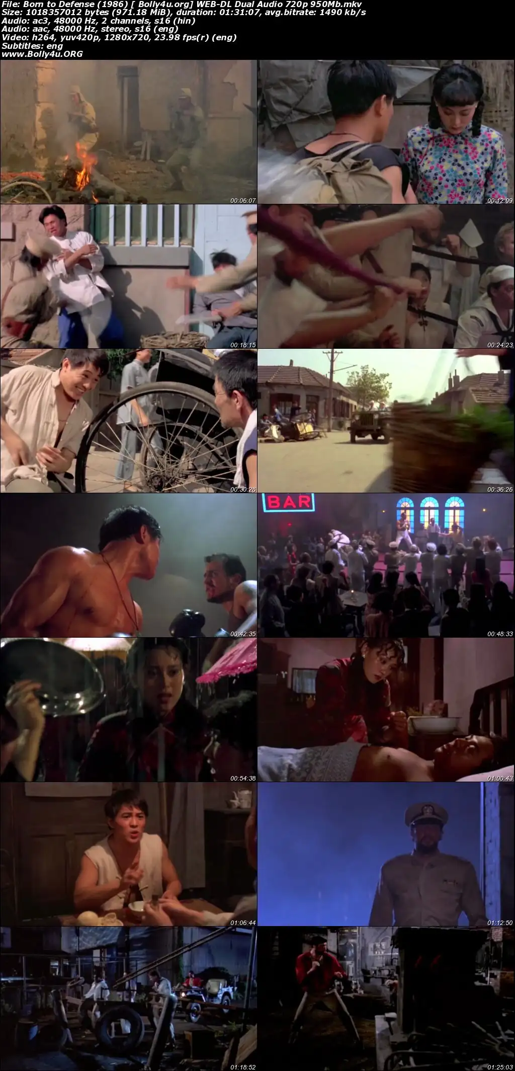Born to Defense 1986 WEB-DL 950Mb Hindi Dual Audio 720p Download