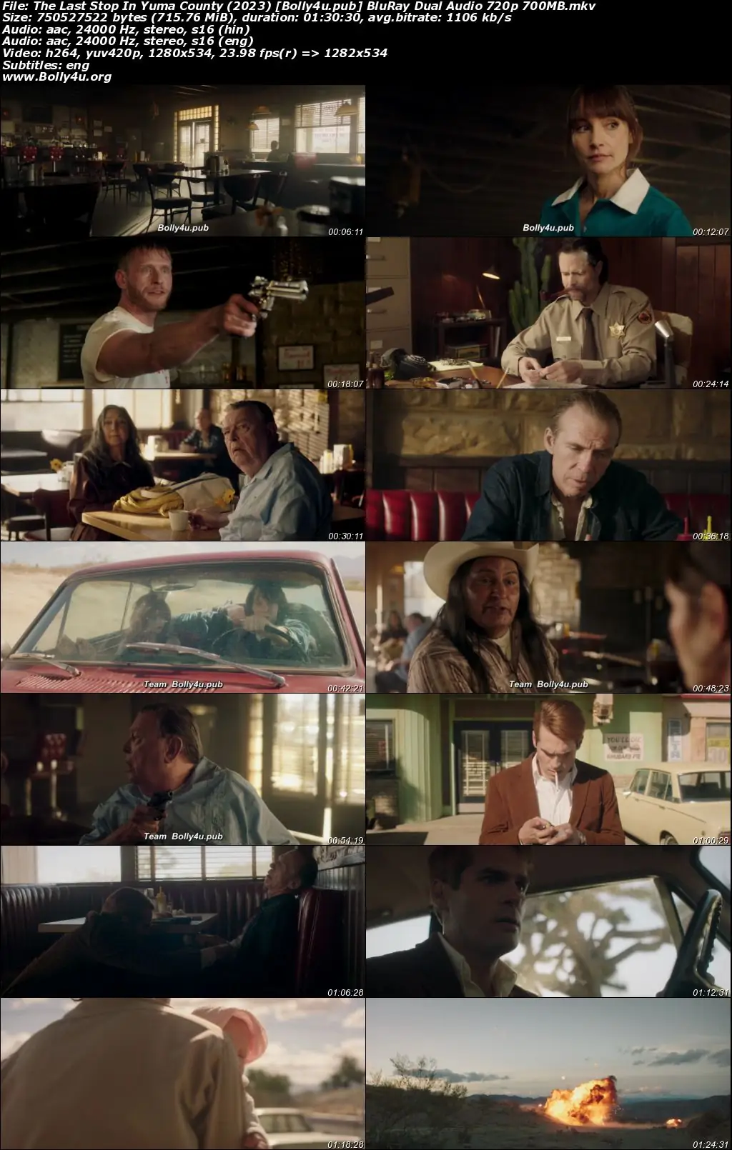 The Last Stop In Yuma County 2023 BluRay Hindi Dual Audio ORG Full Movie Download 1080p  720p  480p