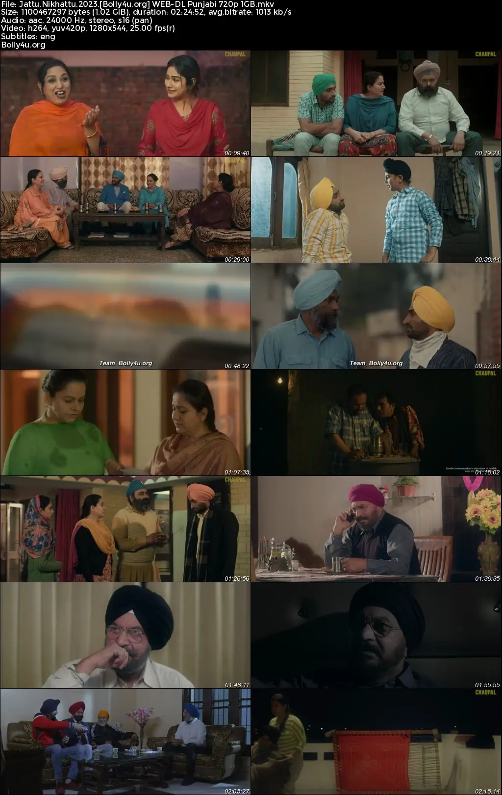 Jattu Nikhattu 2023 WEB-DL Punjabi Full Movie Download 1080p  720p  480p
