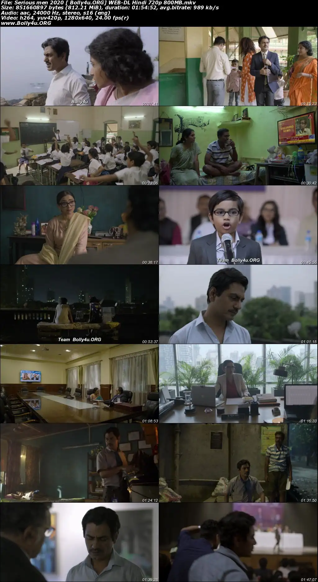 Serious Men 2020 WEB-DL 300MB Hindi Movie Download 480p