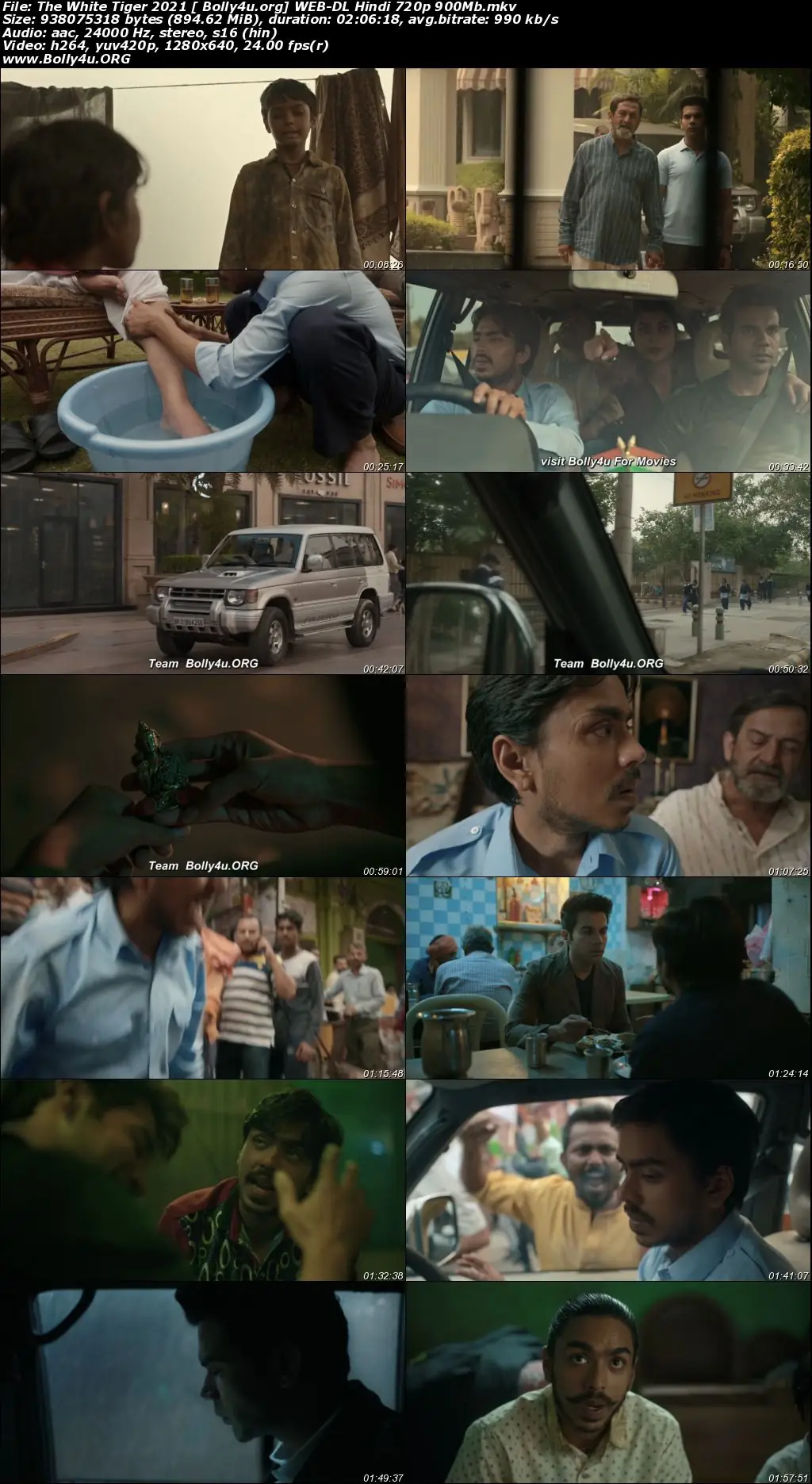 The White Tiger 2021 WEB-DL 900Mb Hindi Movie Download 720p