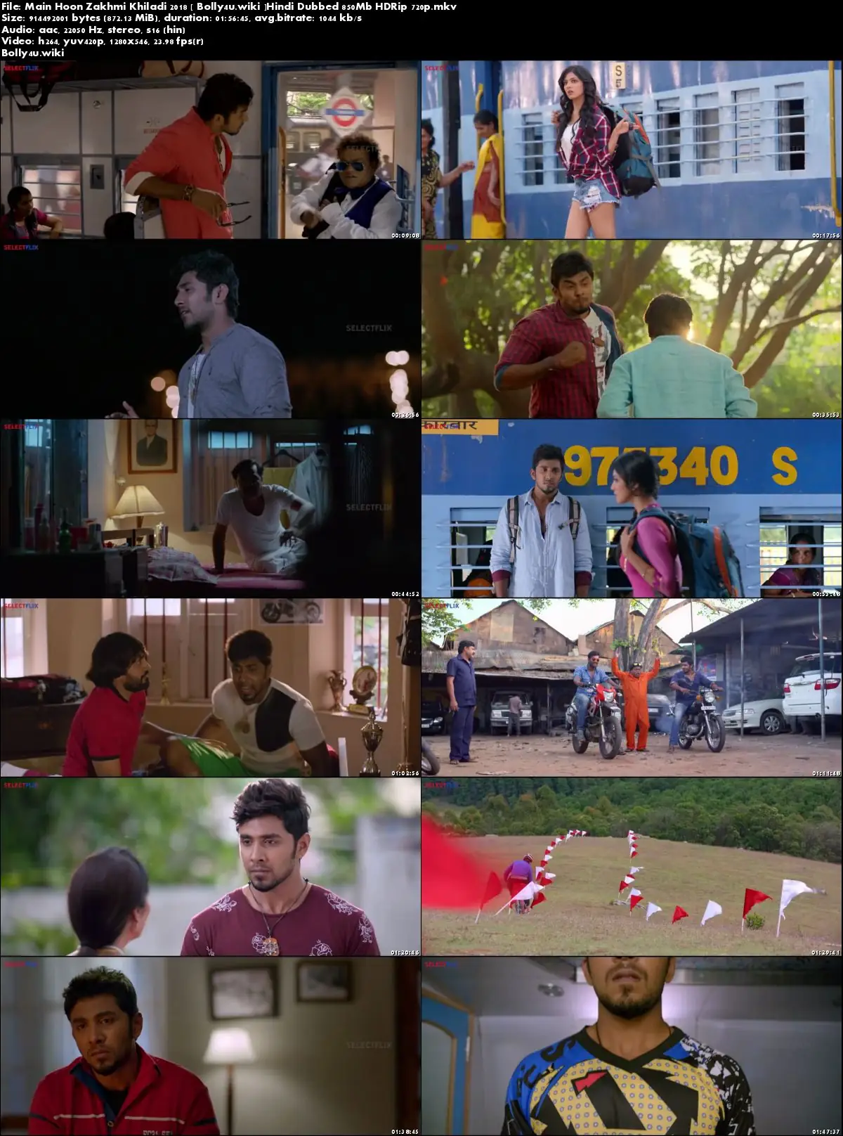 Main Hoon Zakhmi Khiladi 2018 HDRip 850MB Hindi Dubbed 720p Download