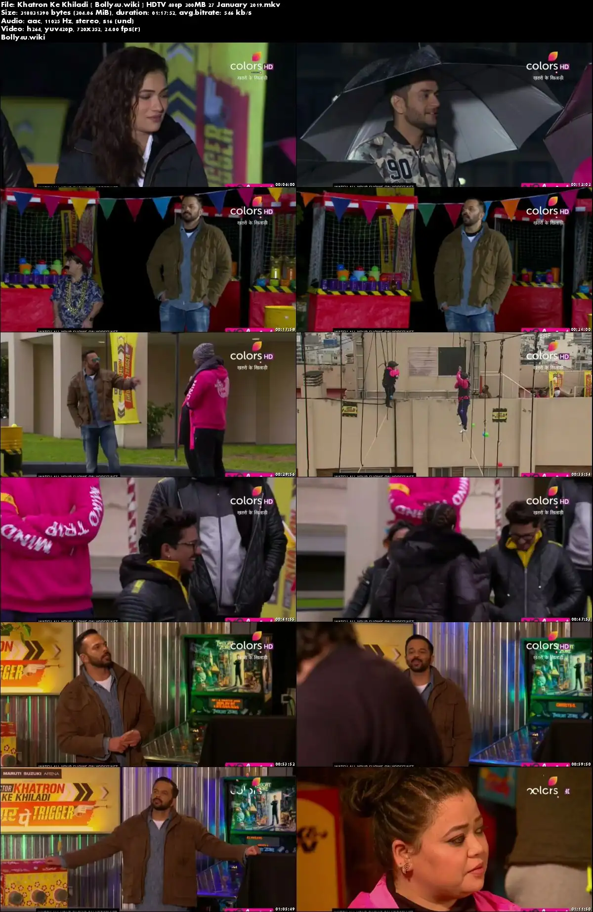 Khatron Ke Khiladi HDTV 480p 300MB 27 January 2019 Download