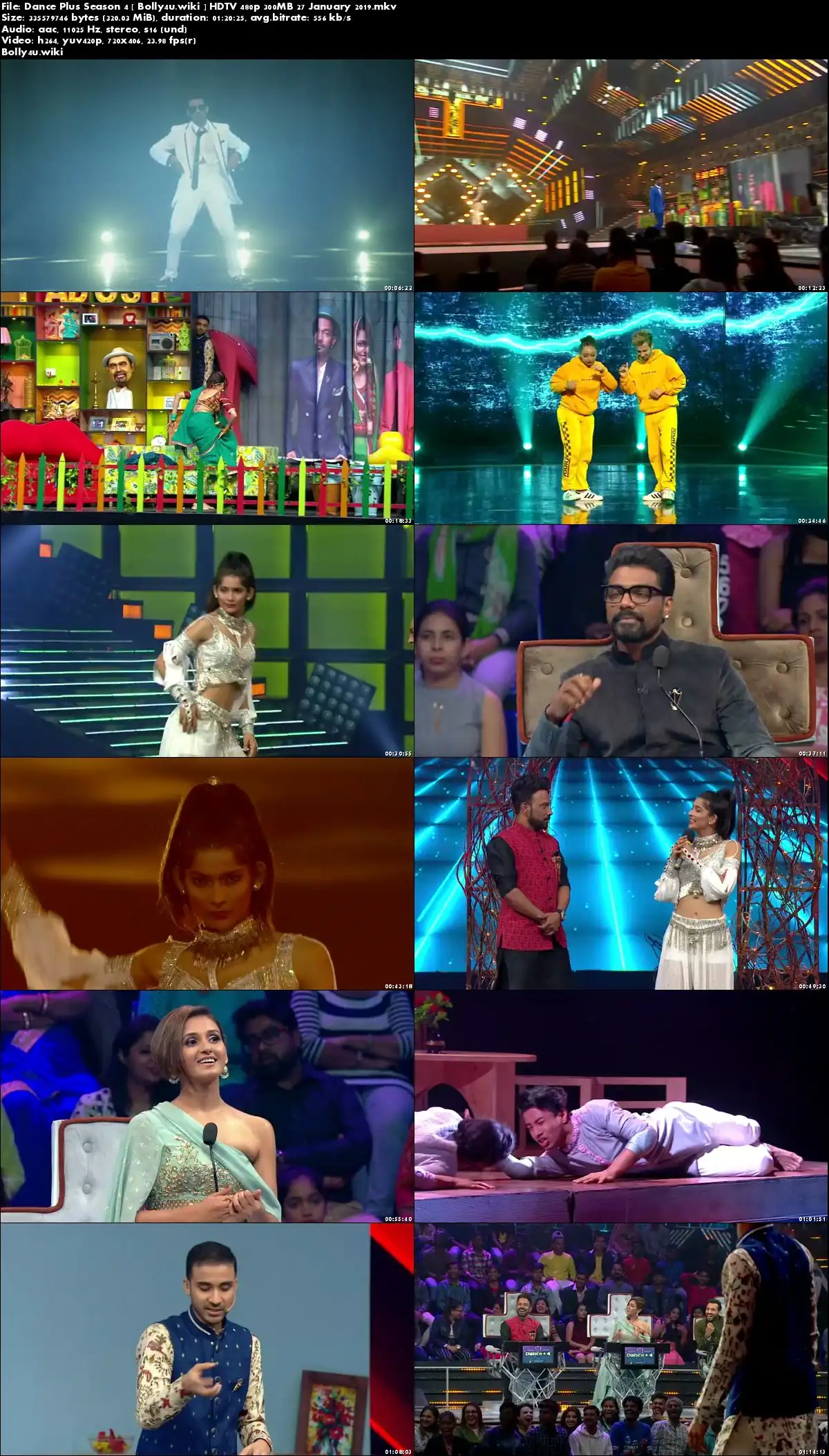 Dance Plus Season 4 HDTV 480p 300MB 27 January 2019 Download