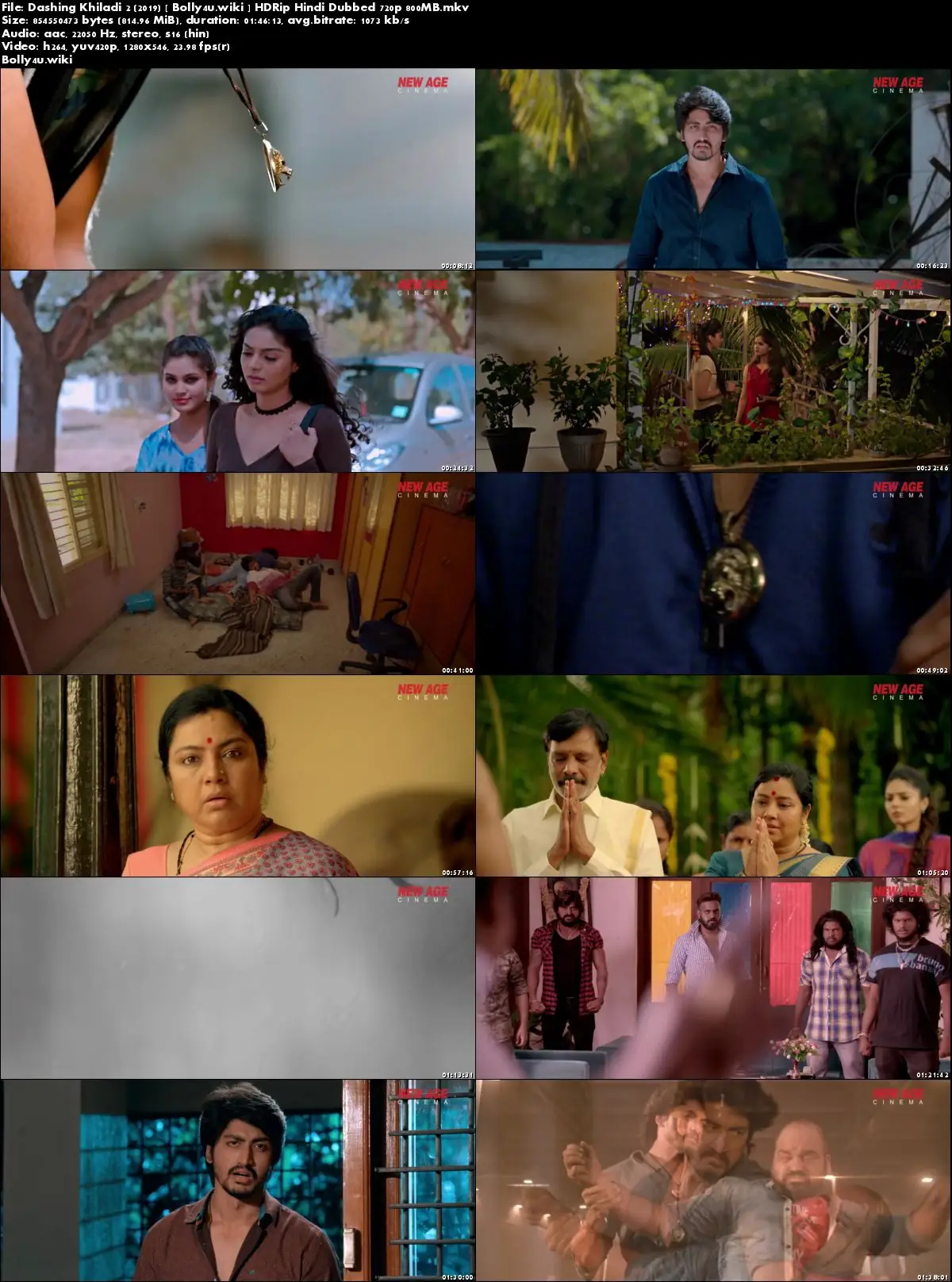 Dashing Khiladi 2 2019 HDRip 800MB Hindi Dubbed 720p Download