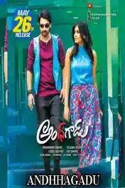 Andhhagadu 2017 HDRip 400MB UNCUT Hindi Dual Audio 480p poster | Bolly4u Official
