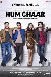 Hum Chaar 2019 HDRip 400MB Full Hindi Movie Download 480p poster | Bolly4u Official