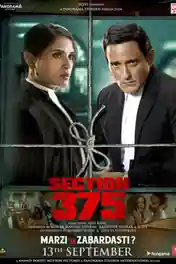 Section 375 2019 Pre DVDRip 300MB Full Hindi Movie Download 480p poster | Bolly4u Official