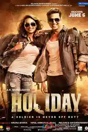 Holiday 2014 HDTV 400Mb Full Hindi Movie Download 480p poster | Bolly4u Official