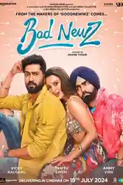 Bad Newz 2024 WEB-DL Hindi Full Movie Download 1080p | 720p | 480p poster | Bolly4u Official