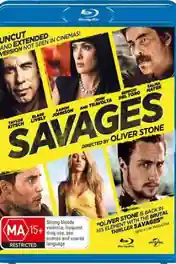 Savages 2012 BRRip 450MB UNRATED Hindi Dual Audio 480p poster | Bolly4u Official