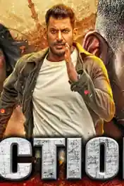 Action 2020 HDRip 400Mb Hindi Dubbed 480p poster | Bolly4u Official