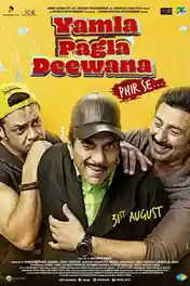 Yamla Pagla Deewana Phir Se 2018 HDRip 400MB Hindi 480p poster | Bolly4u Official