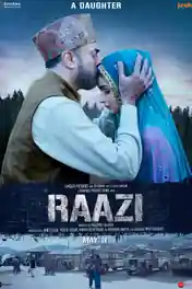 Raazi 2018 DVDRip 950Mb Full Hindi Movie Download 720p poster | Bolly4u Official
