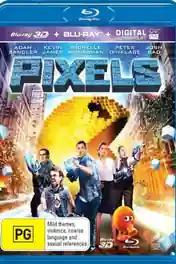 Pixels 2015 BluRay 350MB UNCUT Hindi Dual Audio ORG 480p poster | Bolly4u Official