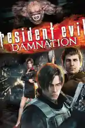 Resident Evil Damnation 2012 BluRay 300Mb Hindi Dual Audio 480p poster | Bolly4u Official