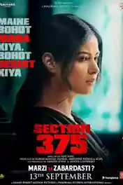 Section 375 (2019) WEB-DL 300Mb Full Hindi Movie Download 480p poster | Bolly4u Official