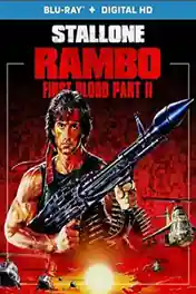 Rambo First Blood Part II 1985 BluRay 300MB Hindi Dual Audio 480p poster | Bolly4u Official