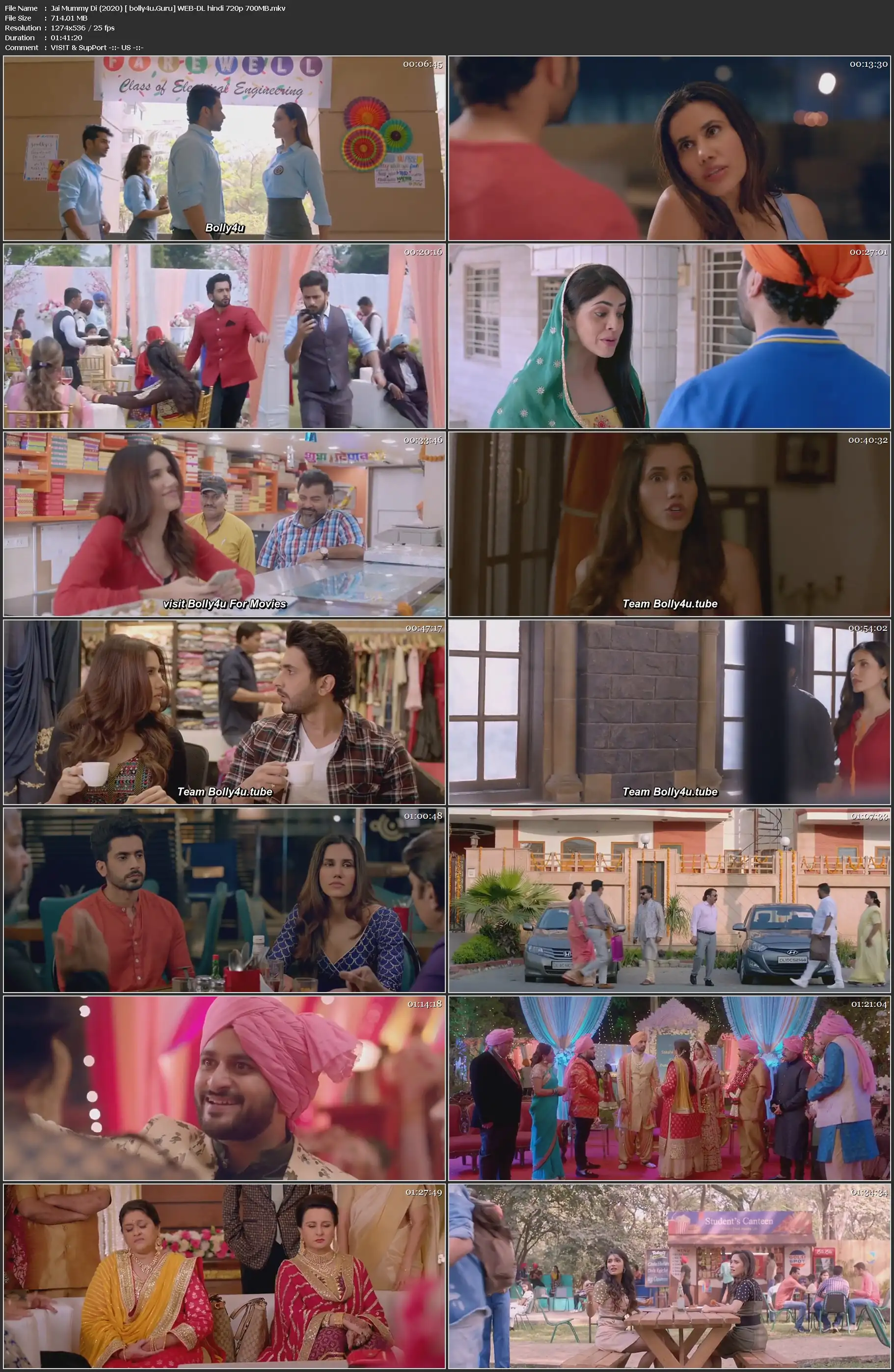 Jai Mummy Di 2020 WEB-DL 700Mb Full Hindi Movie Download 720p