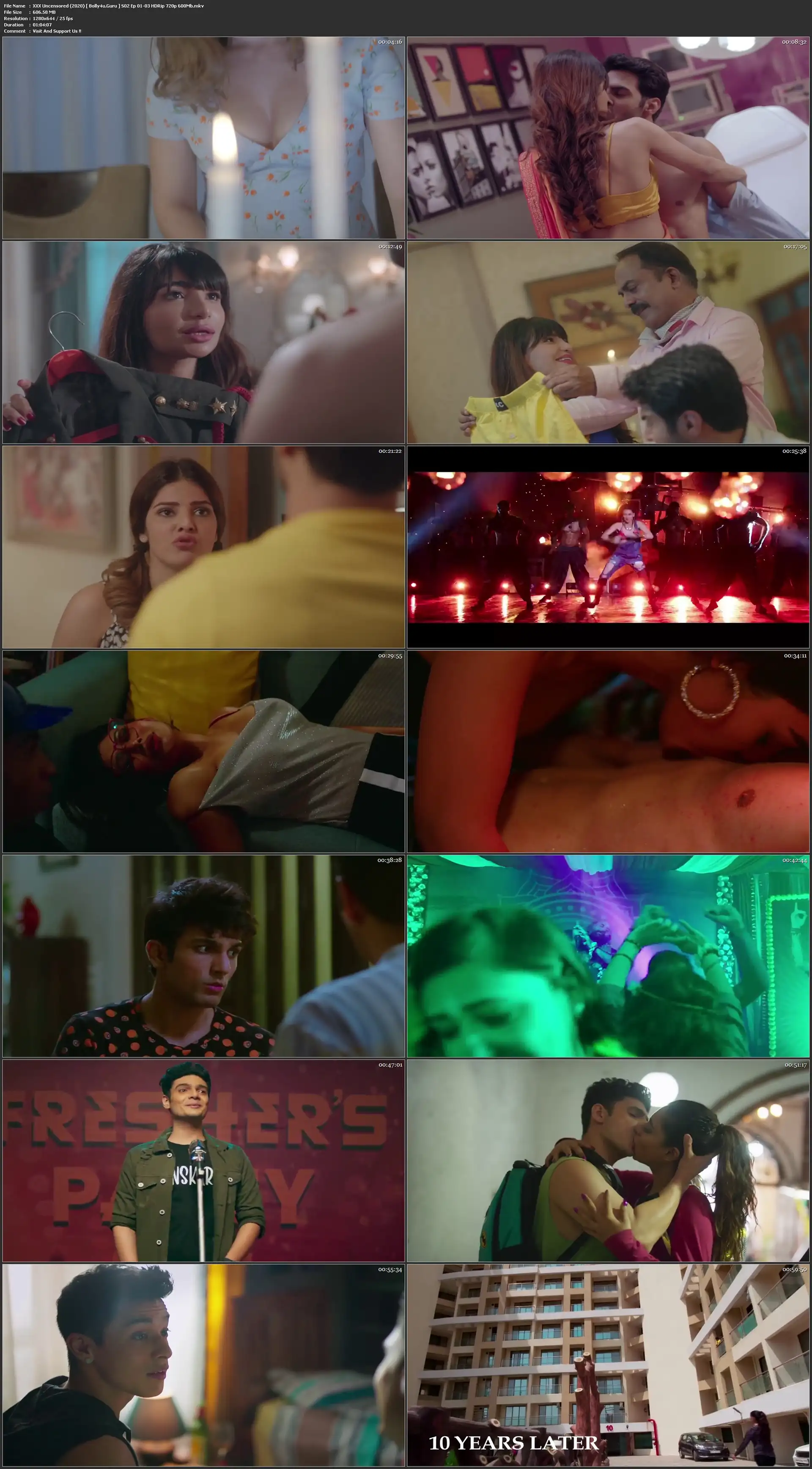 XXX Uncensored 2020 HDRip 600MB Hindi Complete S02 Download 720p