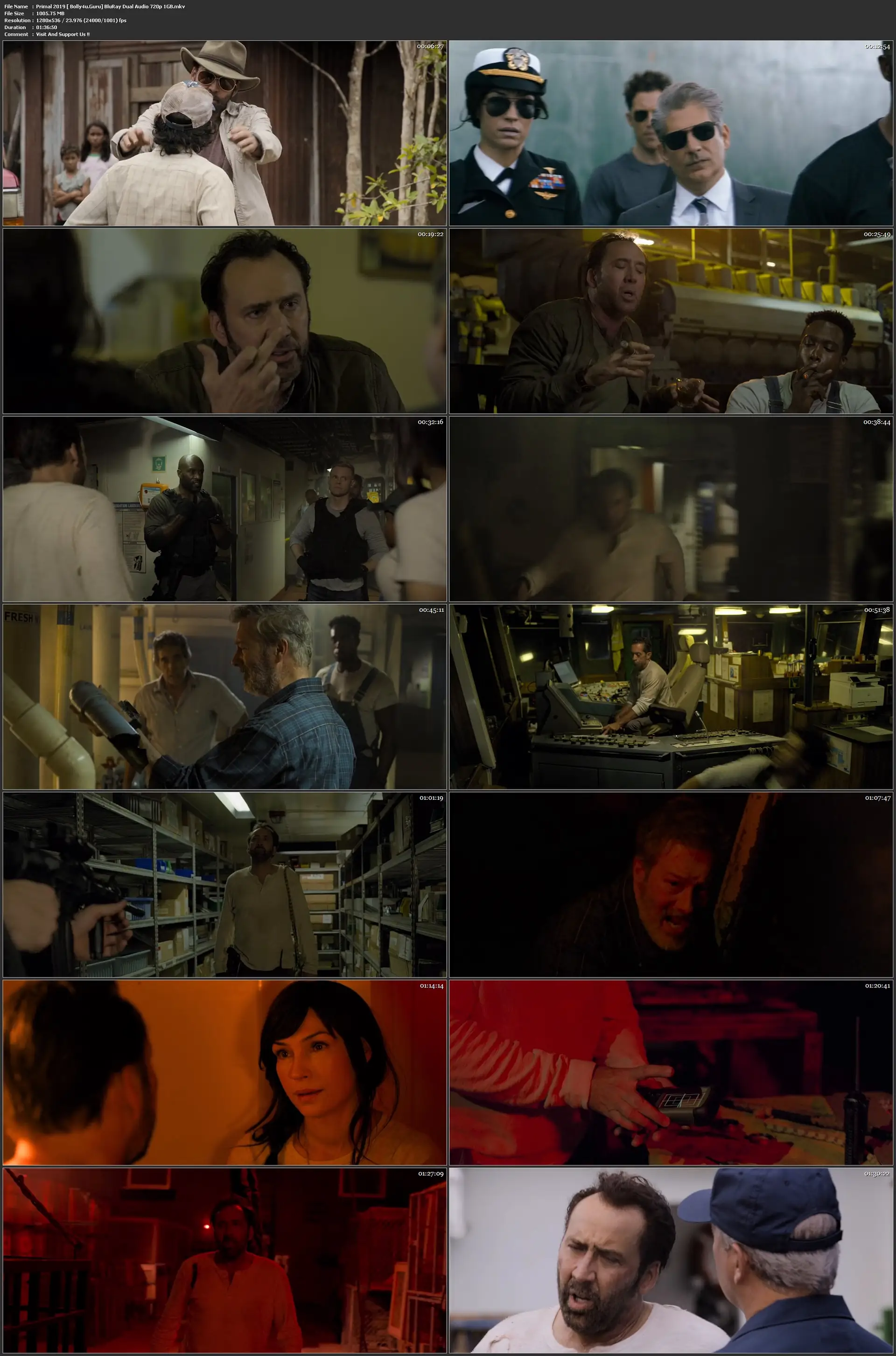 Primal 2019 BluRay 300MB Hindi Dual Audio 480p Download