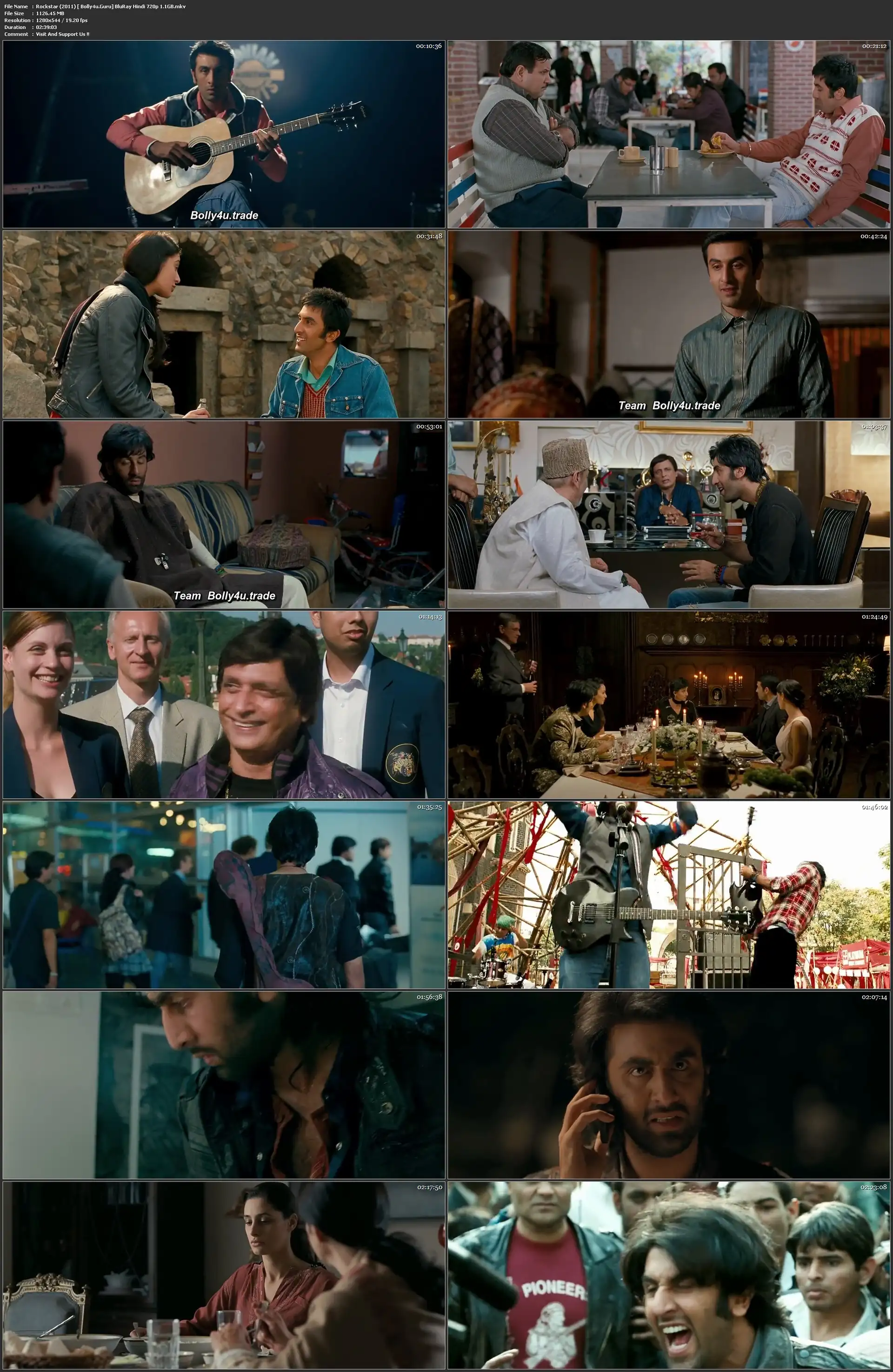 Rockstar 2011 BluRay 450MB Full Hindi Movie Download 480p