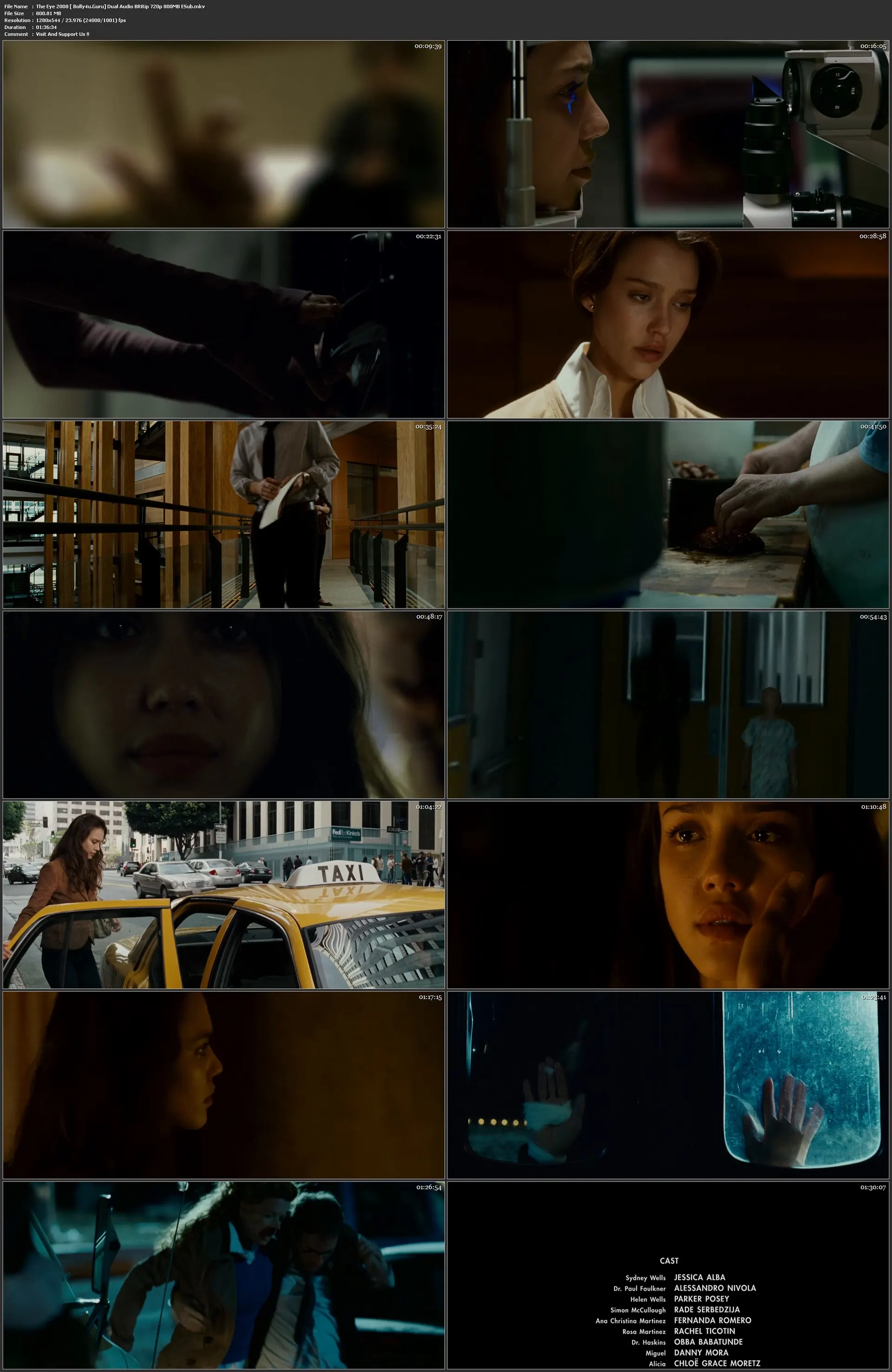The Eye 2008 BRRip 300MB Hindi Dual Audio 480p ESub Download