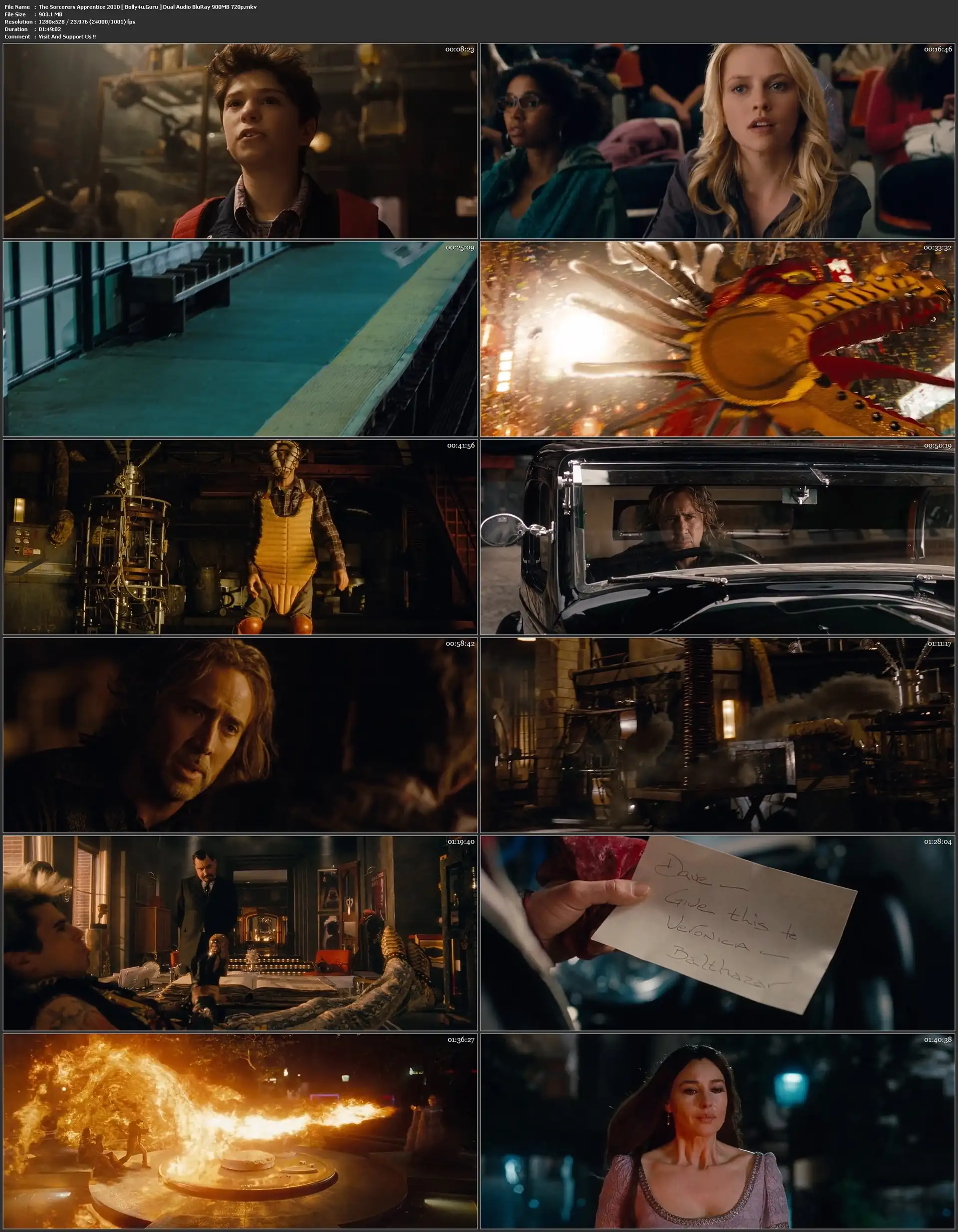 The Sorcerers Apprentice 2010 BRRip 350MB Hindi Dual Audio 480p Download