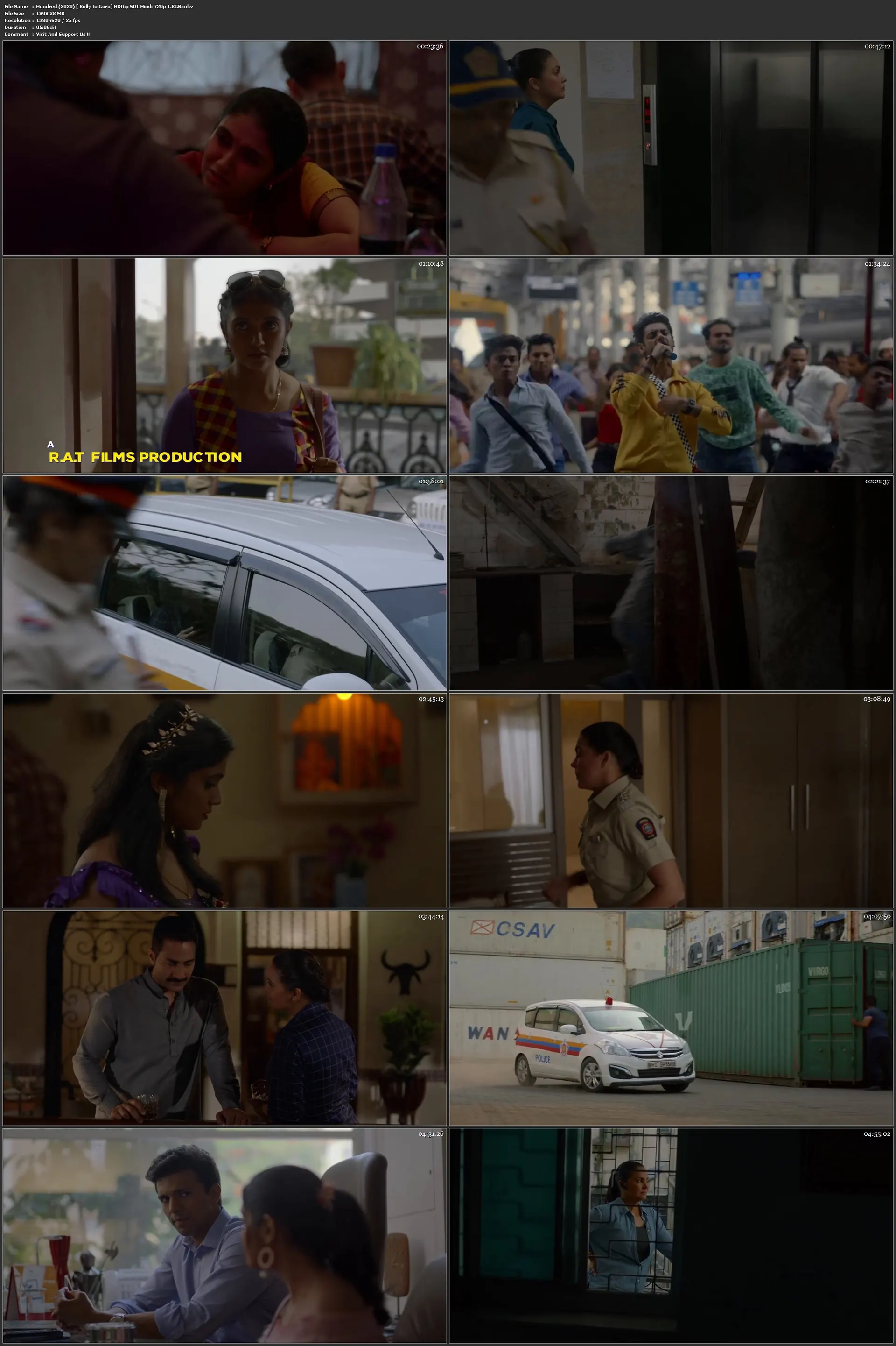 Hundred 2020 HDRip 1.8GB Hindi Complete S01 Download 720p