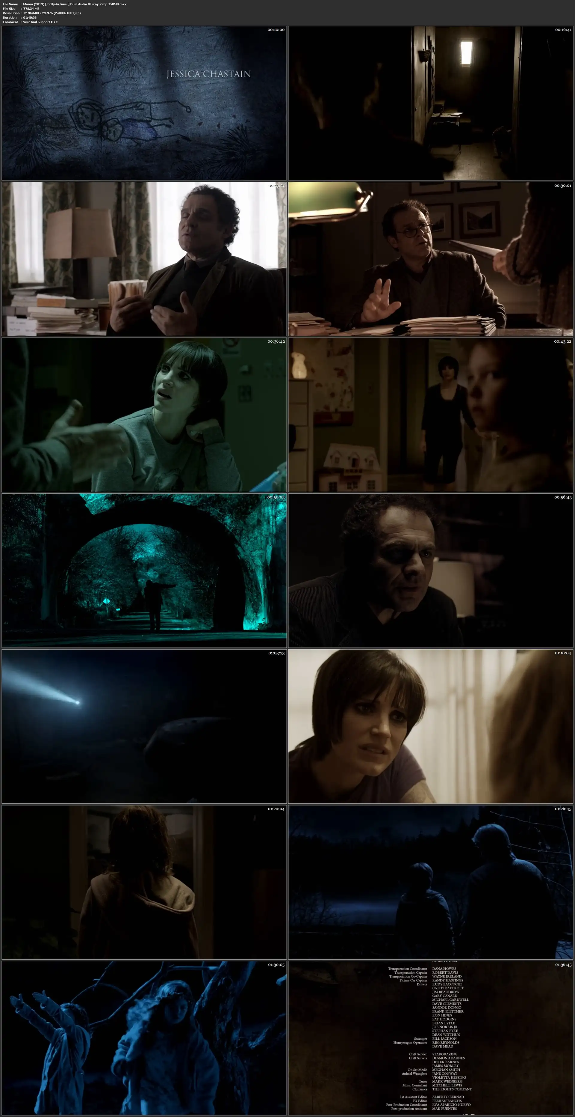Mama 2013 BluRay 300MB Hindi Dubbed Dual Audio 480p Download