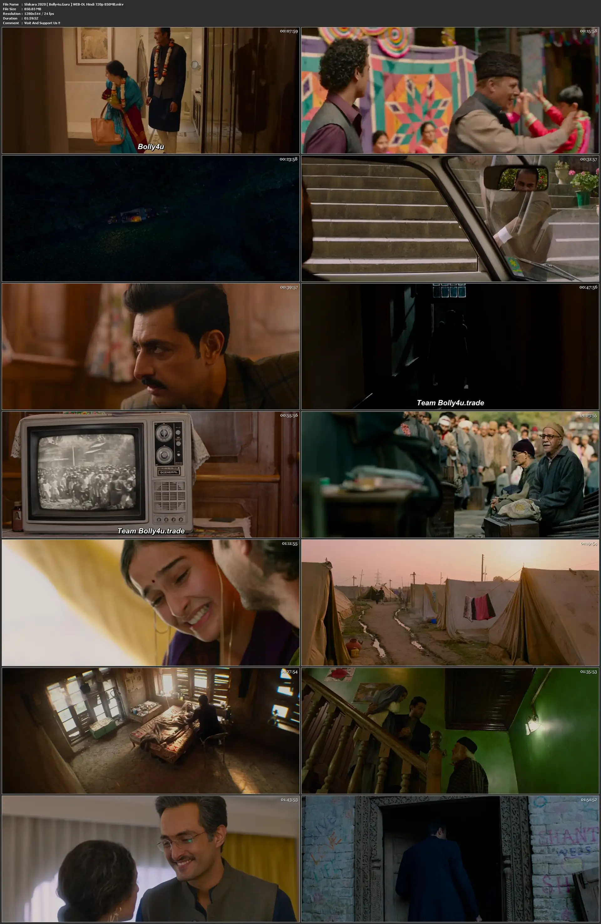 Shikara 2020 WEB-DL 300Mb Hindi 480p download