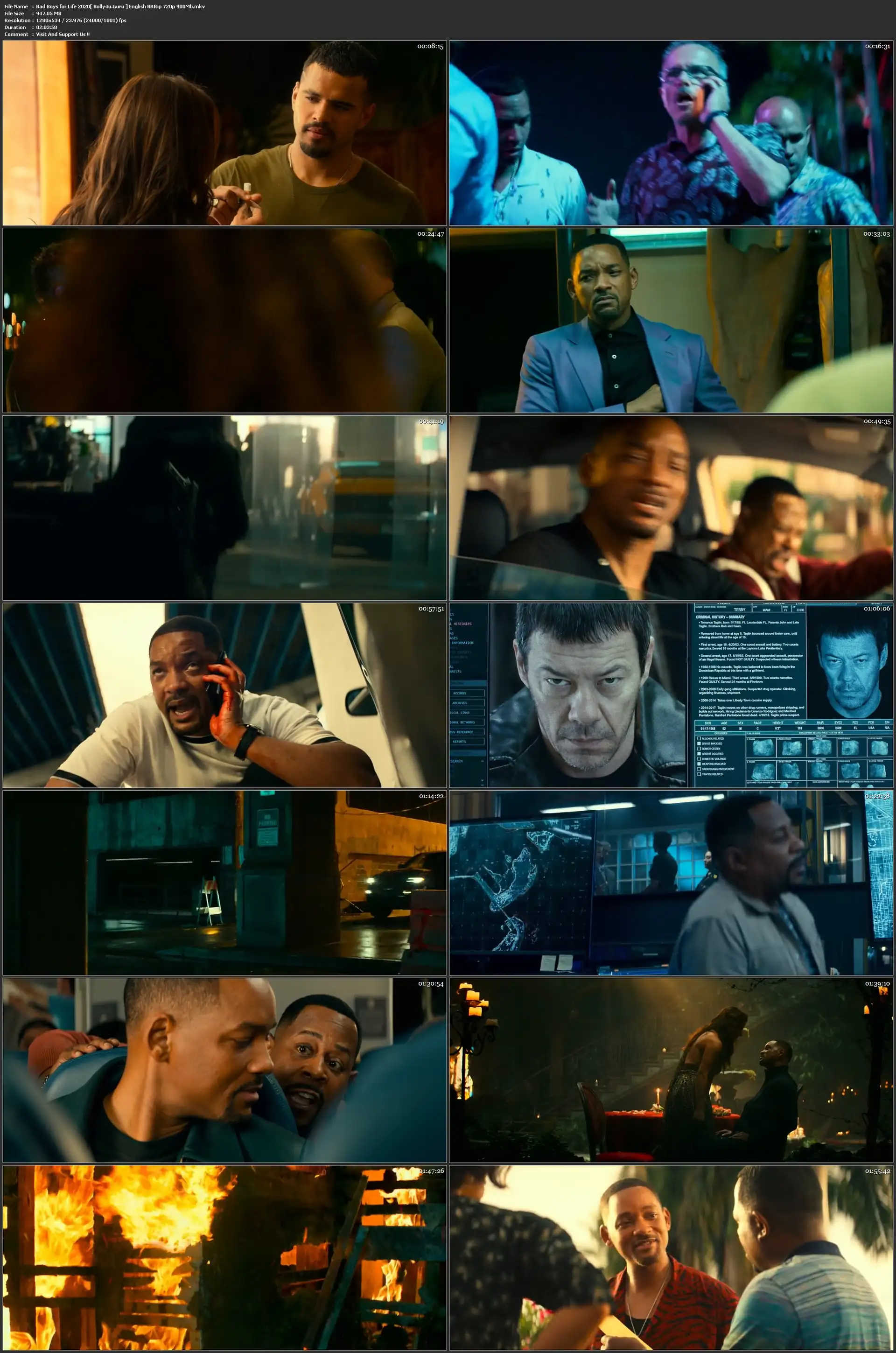 Bad Boys for Life 2020 BRRip 900Mb English 720p ESub download
