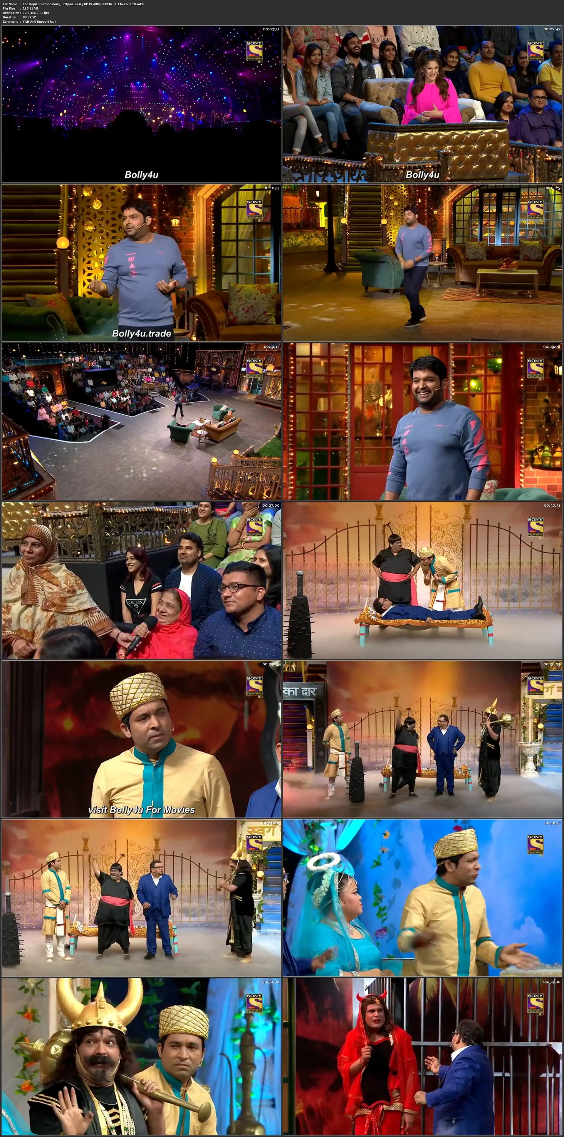 The Kapil Sharma Show HDTV 480p 200Mb 28 March 2020 Download