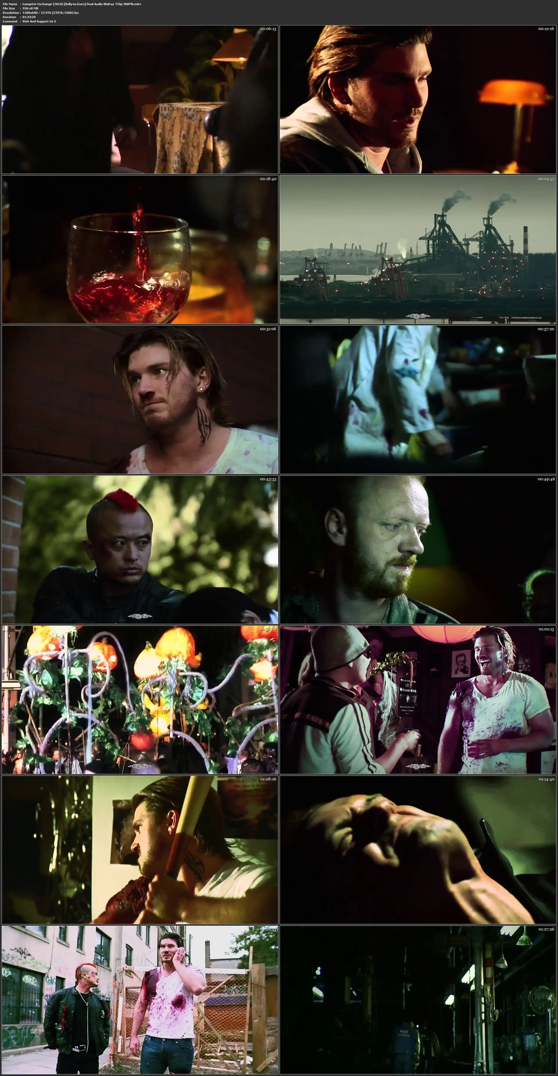 Gangster Exchange 2010 BRRip 900Mb Hindi Dual Audio 720p Download