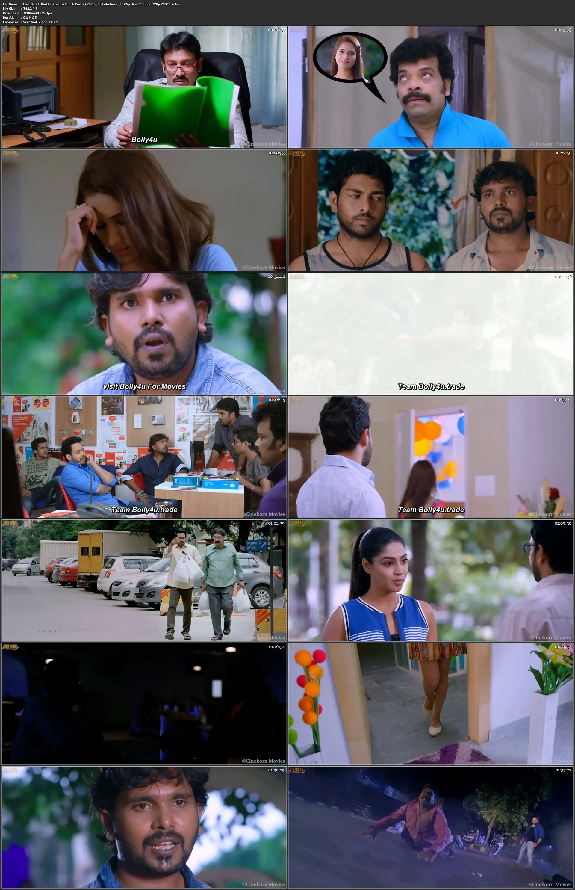 Last Bench Karthi 2020 HDRip 750Mb Hindi Dubbed 720p Download