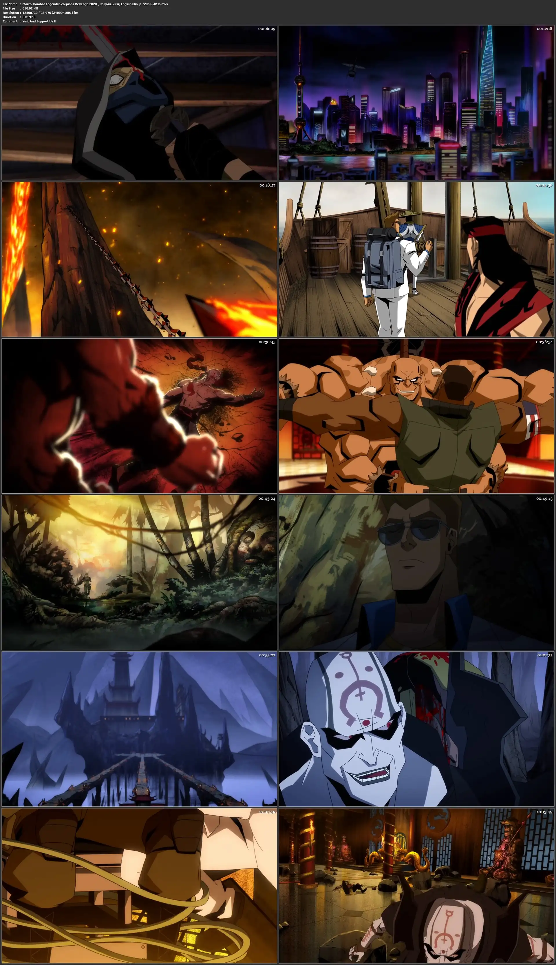 Mortal Kombat Legends Scorpions Revenge 2020 BRRip 270MB English 480p ESub Download