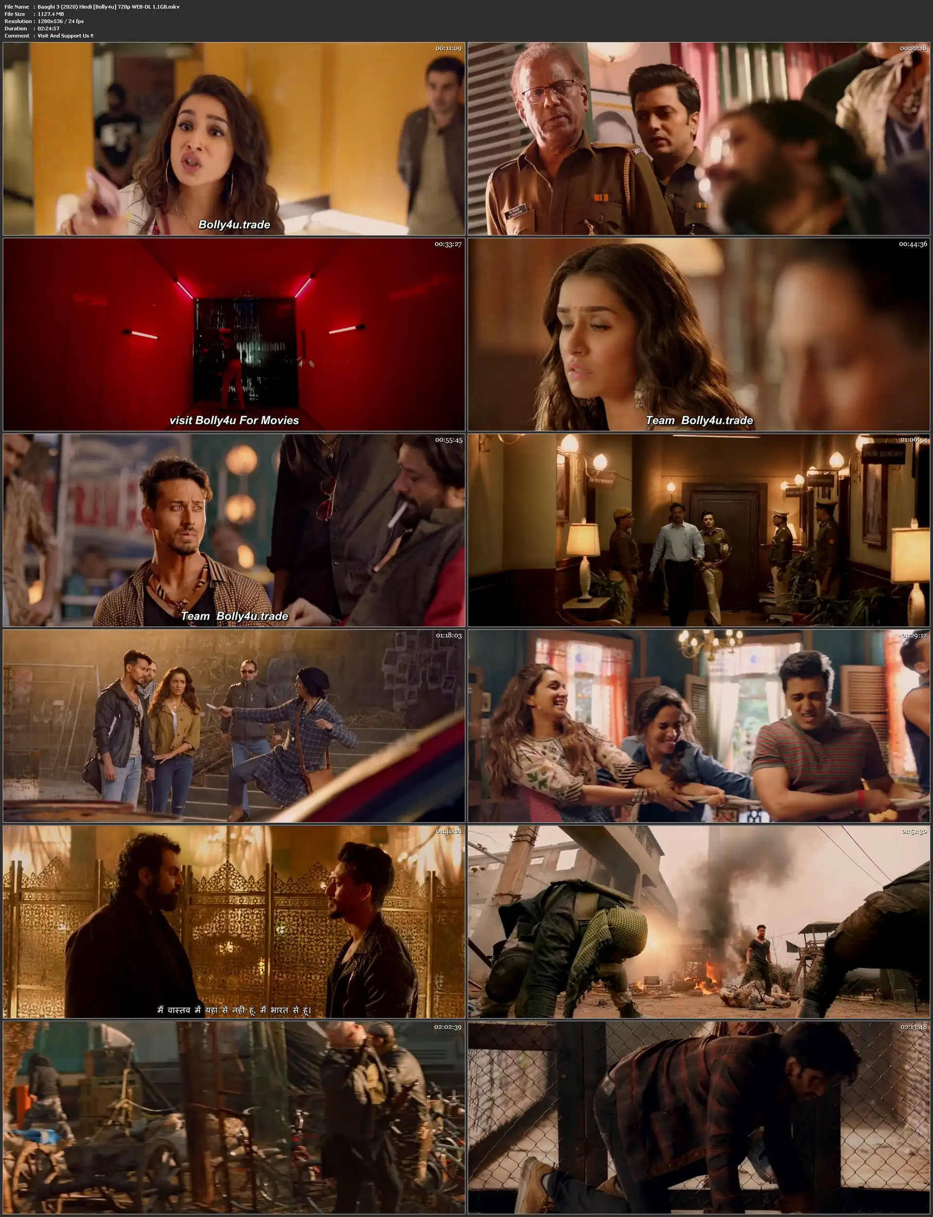 Baaghi 3 2020 WEB-DL 400MB Full Hindi Movie Download 480p