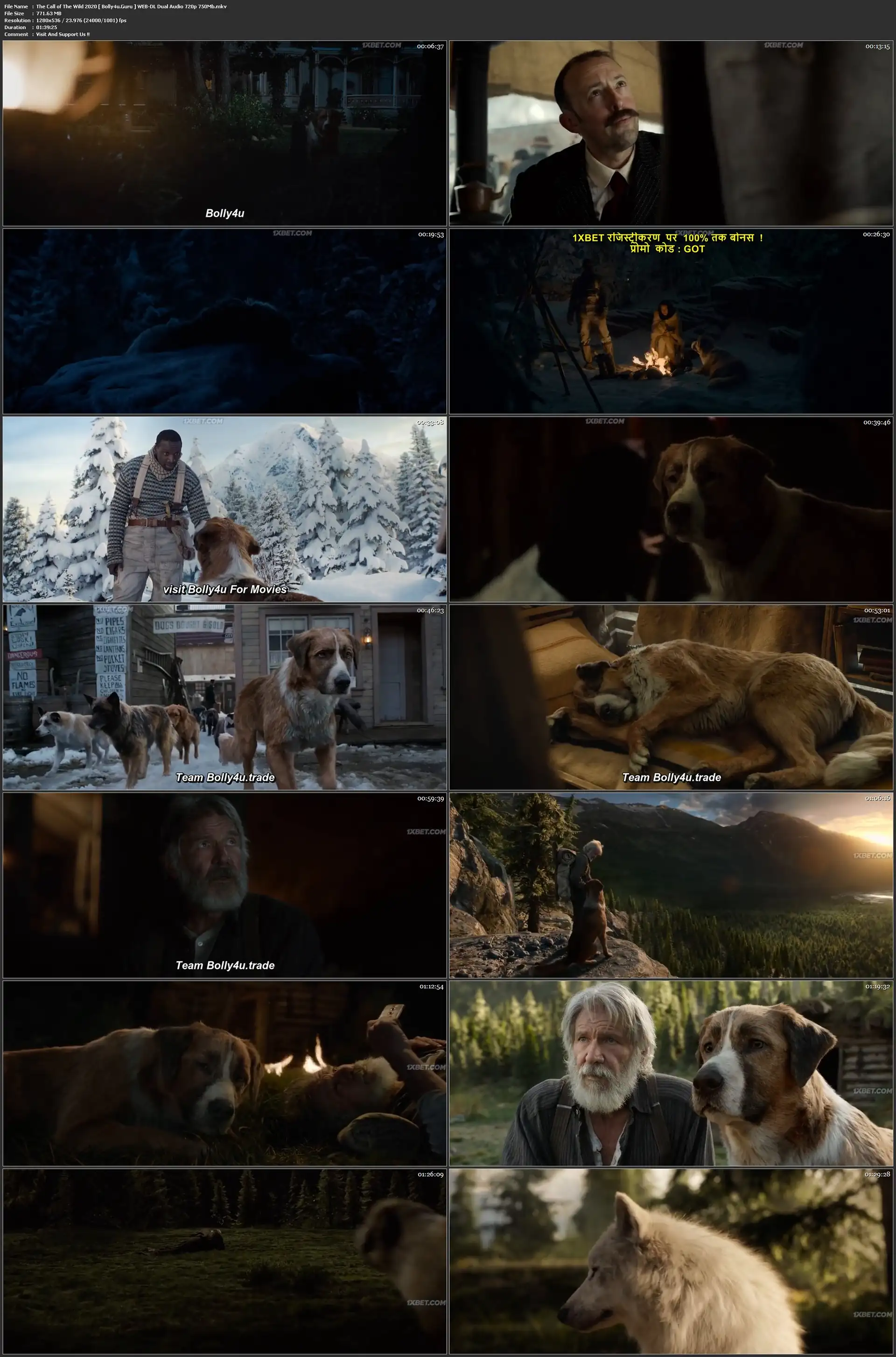 The Call of The Wild 2020 WEB-DL 750Mb Hindi Dual Audio 720p Download The Call of The Wild 2020 WEB-DL 750Mb Hindi Dual Audio 720p Download