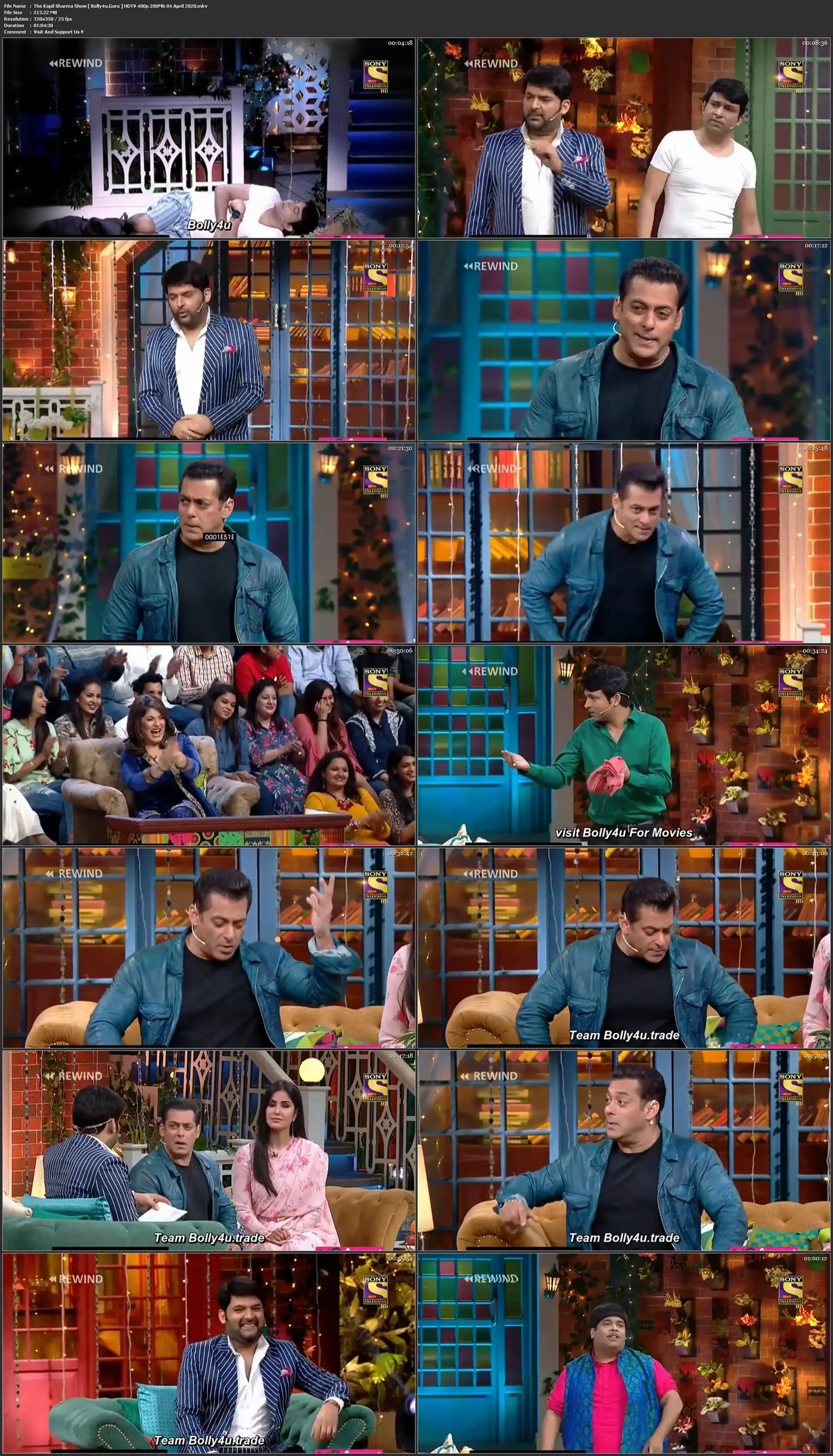 The Kapil Sharma Show HDTV 480p 200Mb 04 April 2020 Download
