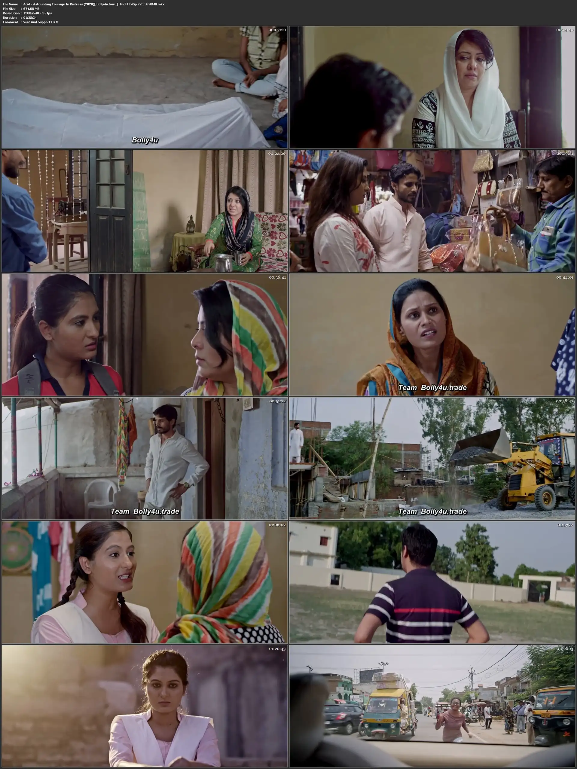 Acid Astounding Courage In Distress 2020 HDRip 650Mb Hindi 720p Download