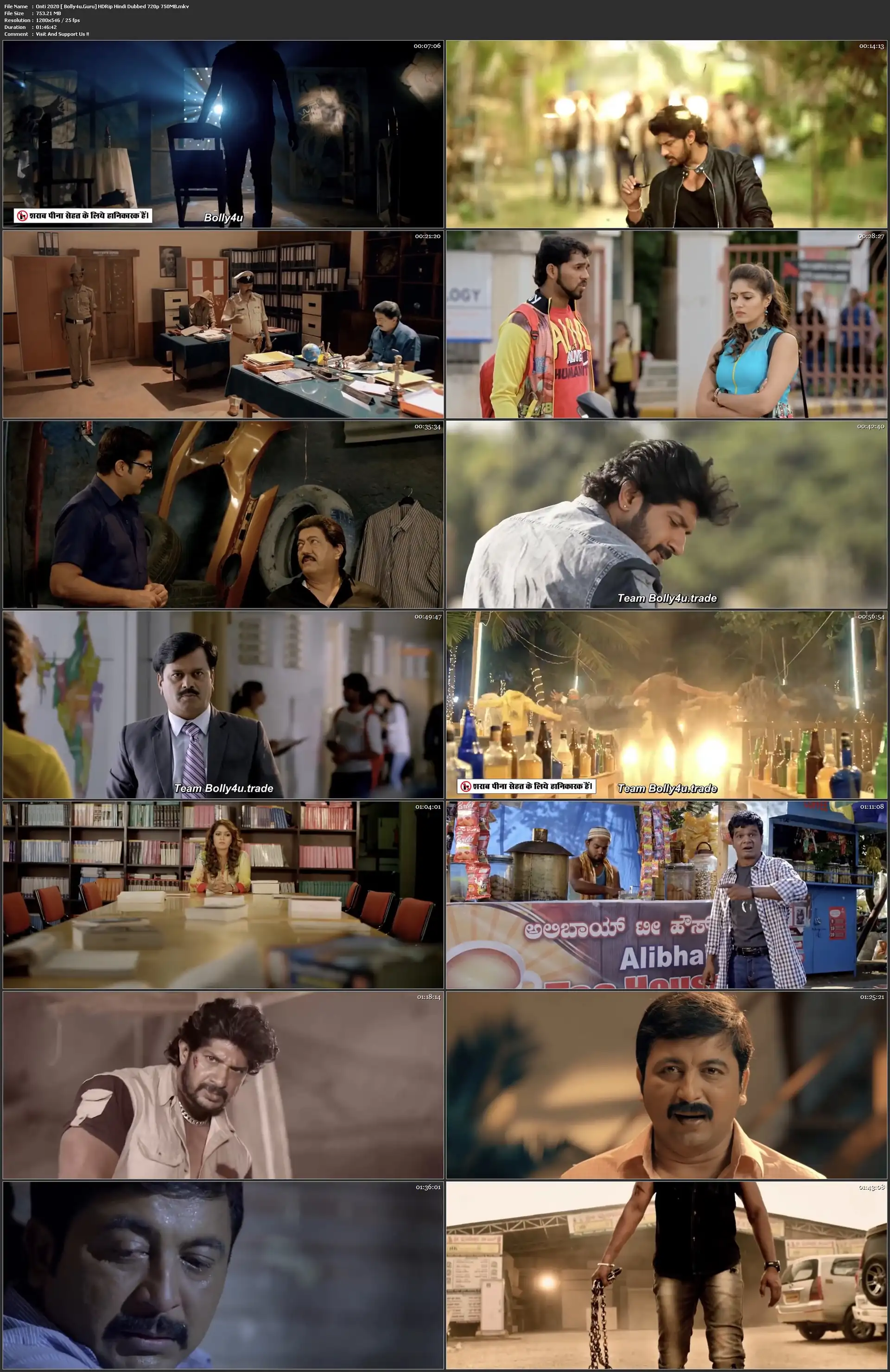 Onti 2020 HDRip 750Mb Hindi Dubbed 720p Download