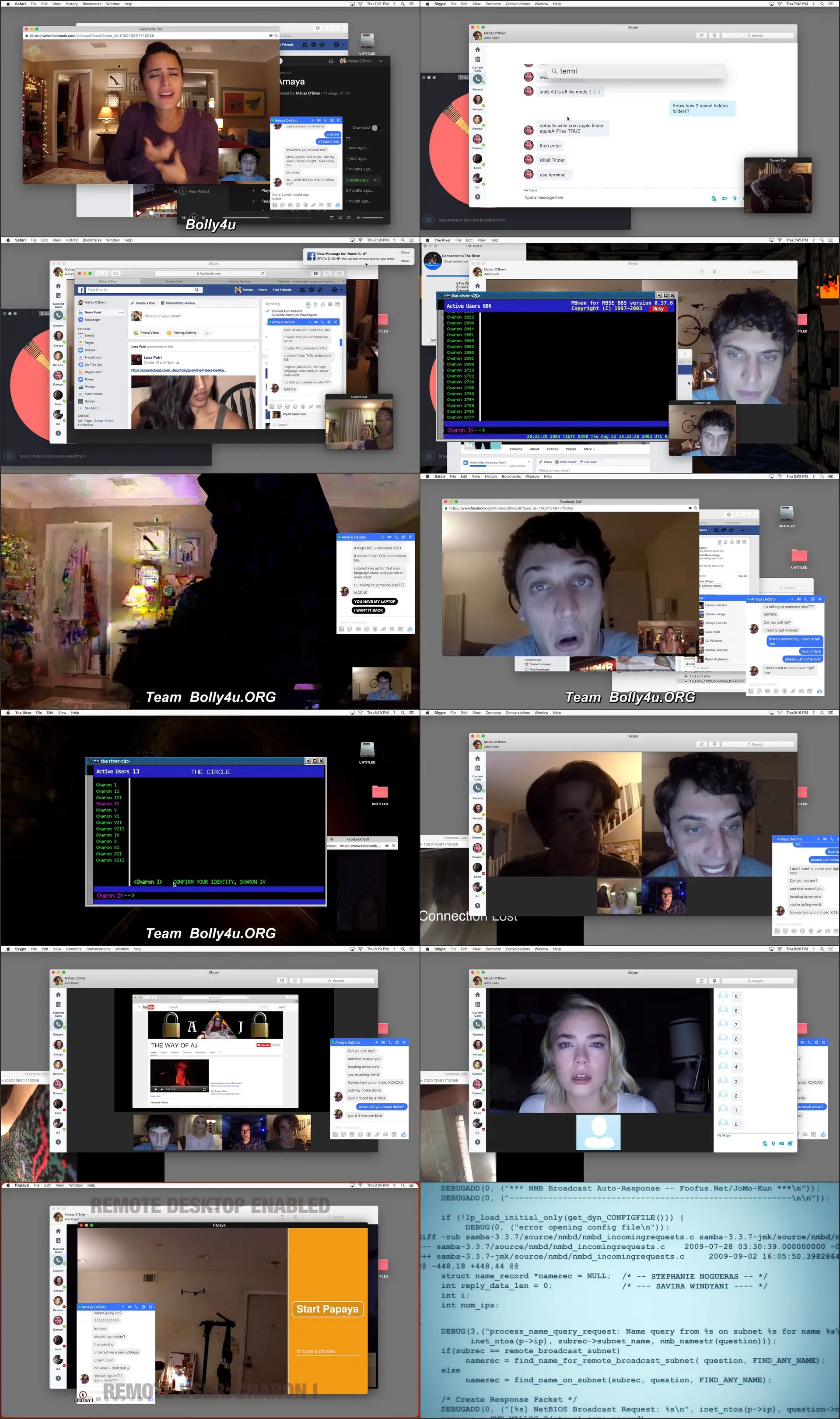 Unfriended Dark Web 2018 BRRip 300Mb Hindi Dual Audio 480p Download