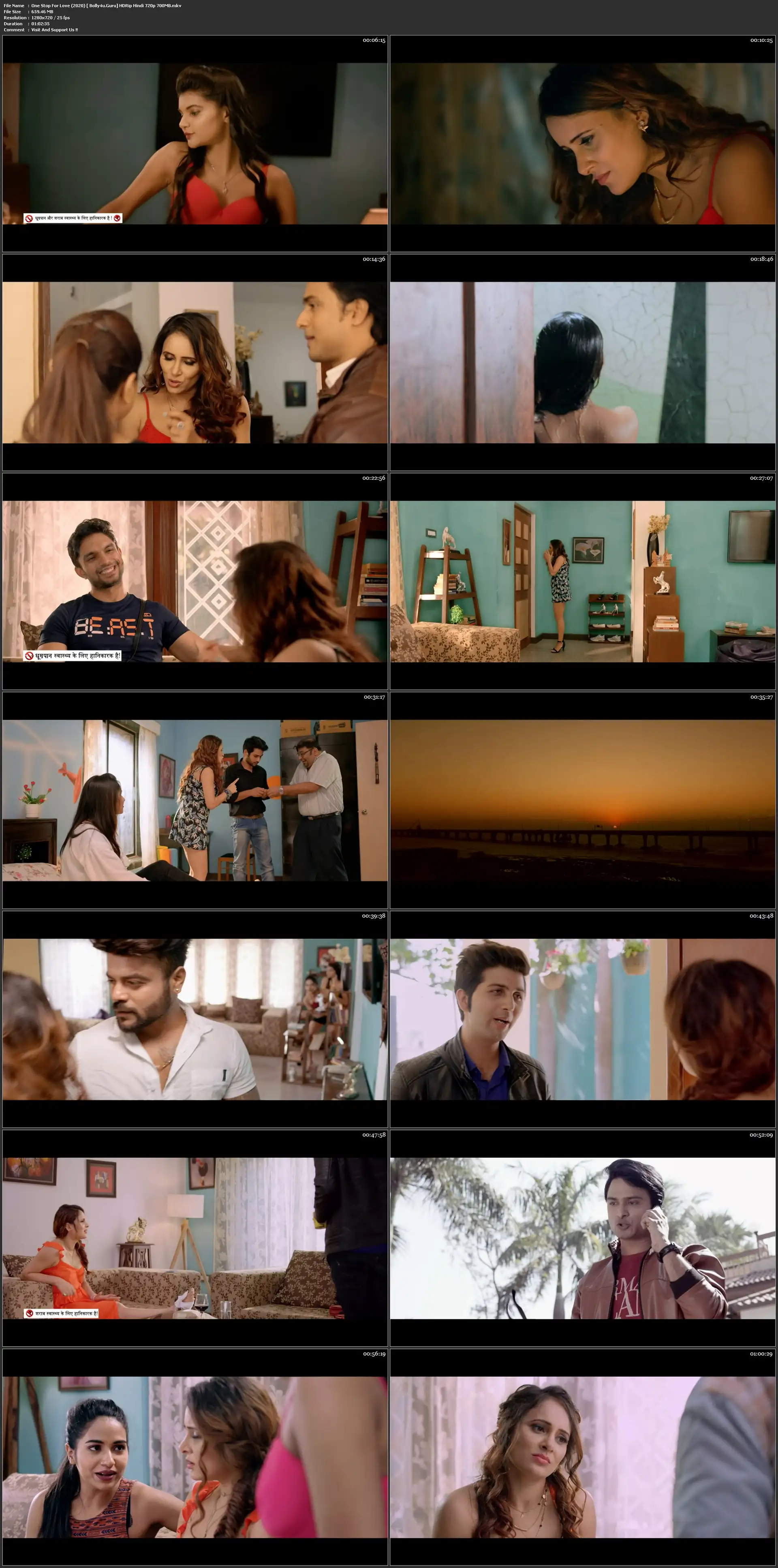 One Stop For Love 2020 HDRip 700Mb Hindi 720p Download