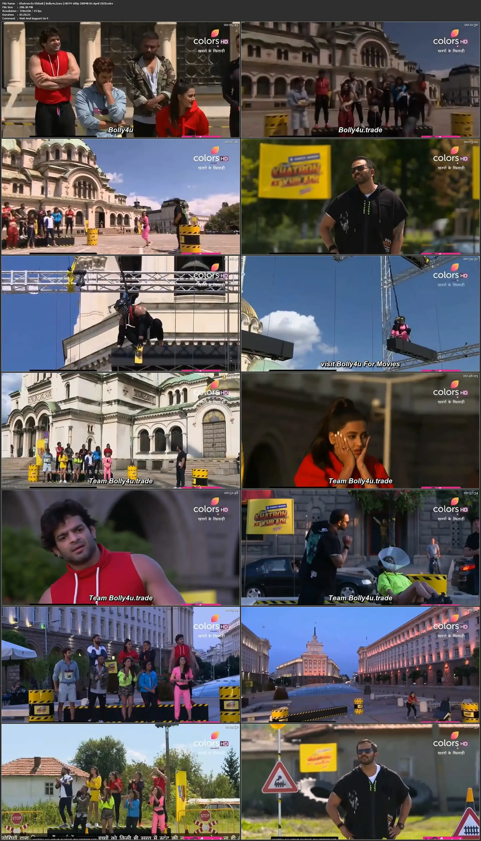Khatron Ke Khiladi HDTV 480p 280MB 04 April 2020 Download