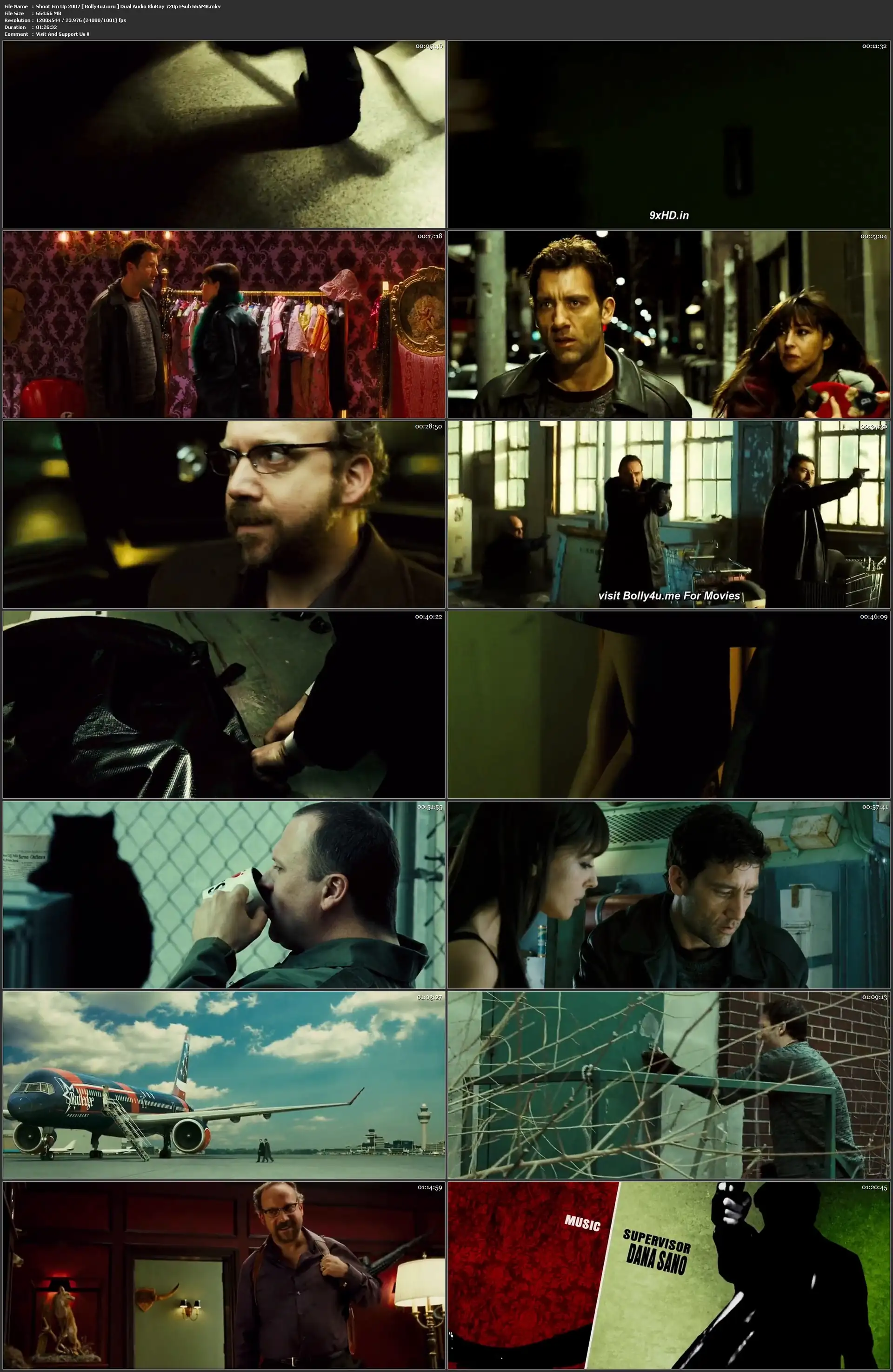 Shoot Em Up 2007 BluRay 280MB Hindi Dual Audio 480p ESub Download