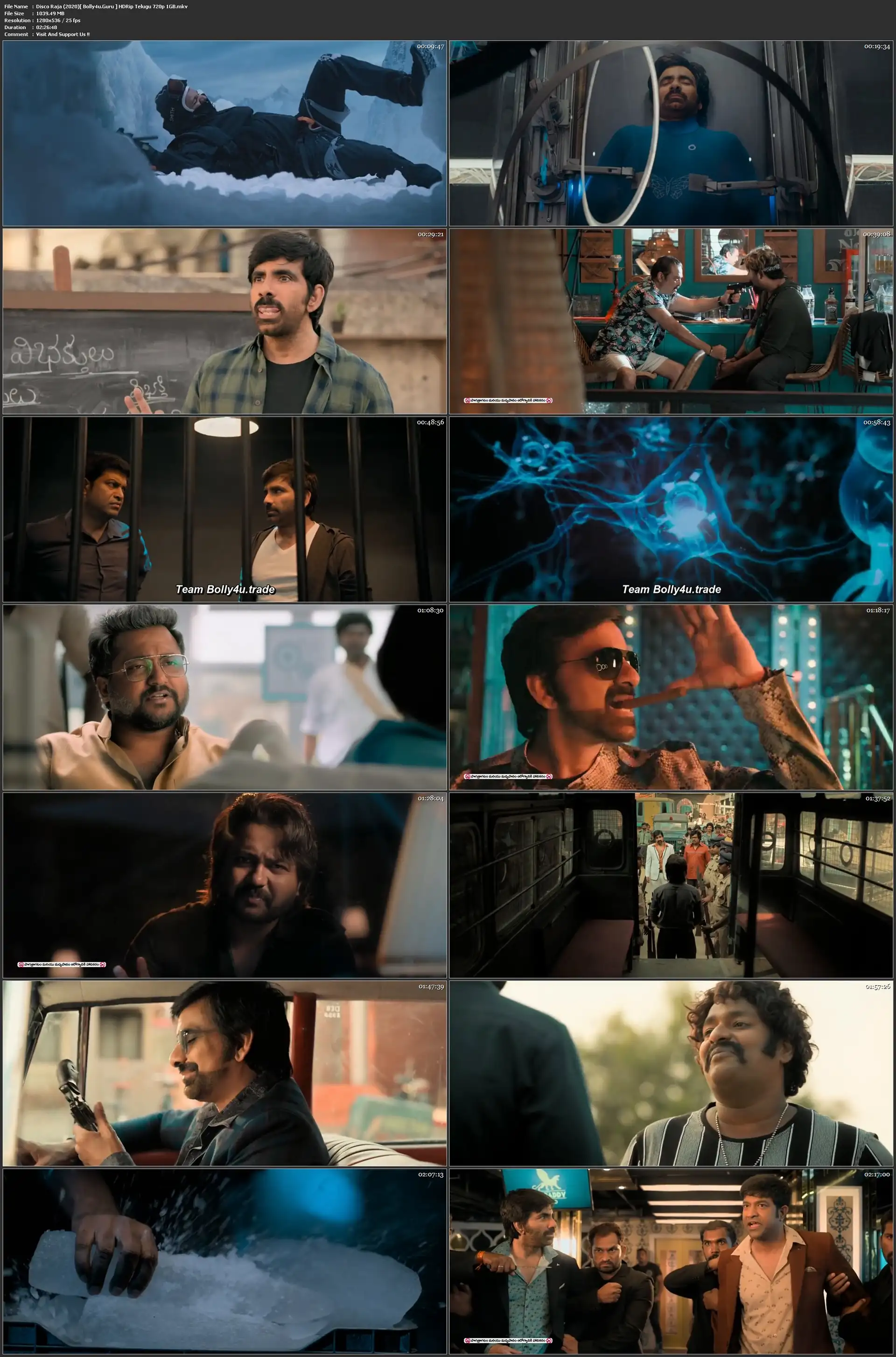 Disco Raja 2020 HDRip 1GB Telugu 720p Download