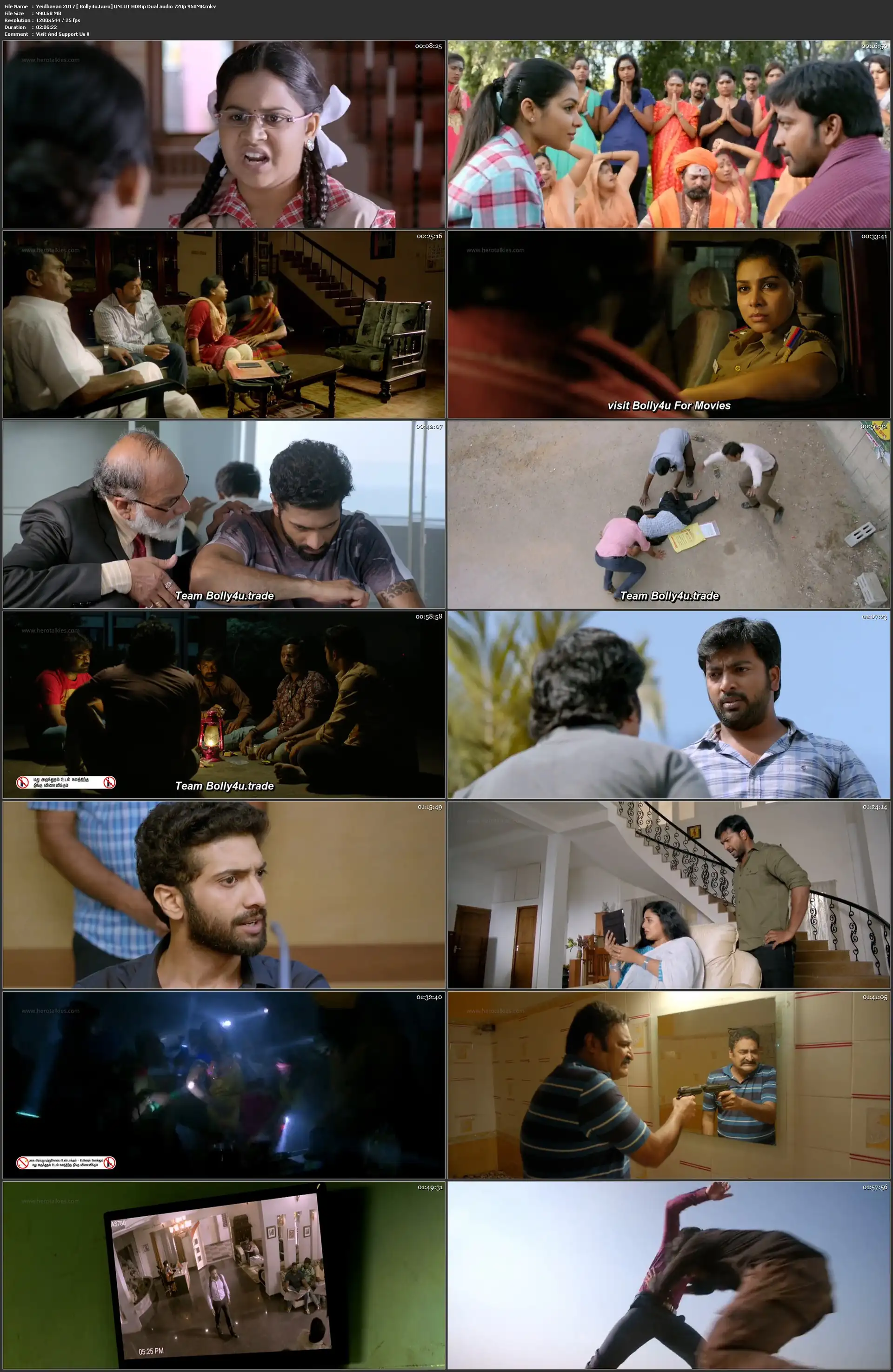 Yeidhavan 2017 HDRip 400MB UNCUT Hindi Dual Audio 480p Download